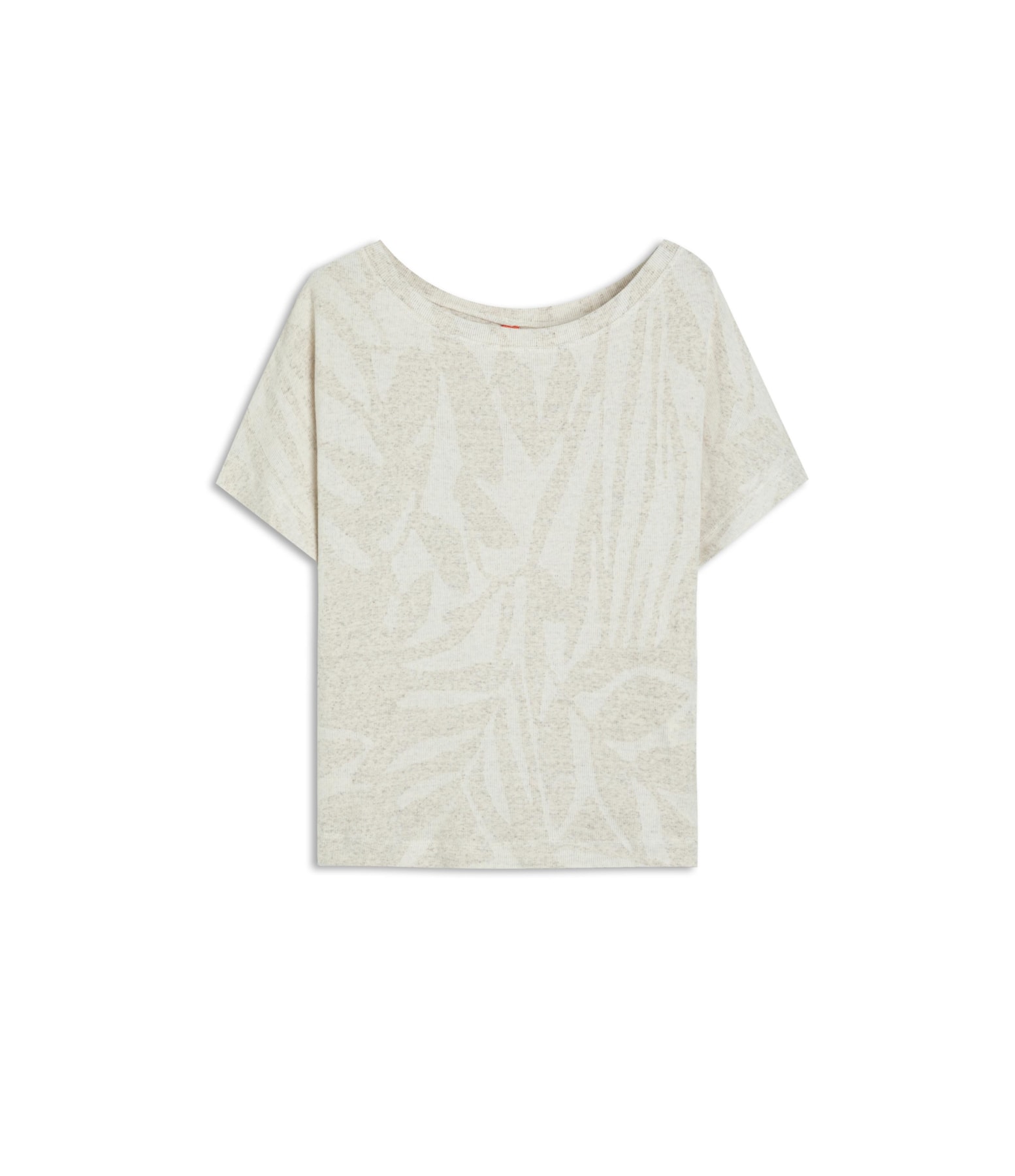 Blusa Linho  Julie Rib Jacquard Natural