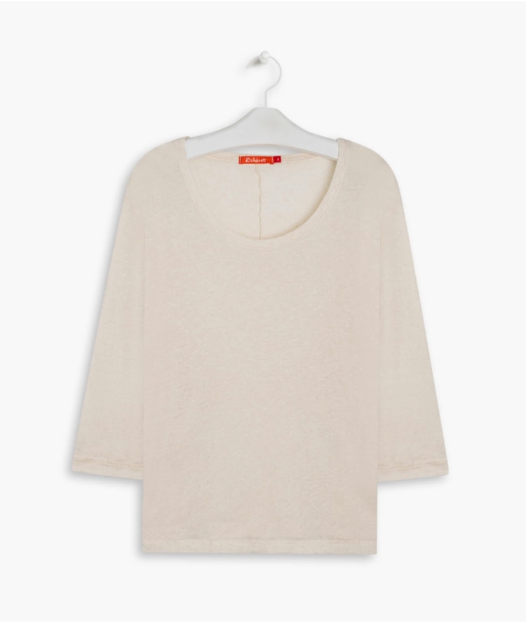  Blusa Linho  Kilikina  Liso Natural
