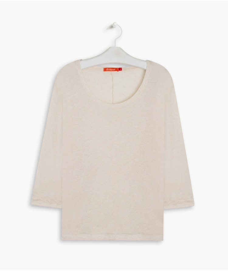  Blusa Linho  Kilikina  Liso Natural
