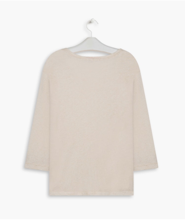  Blusa Linho  Kilikina  Liso Natural