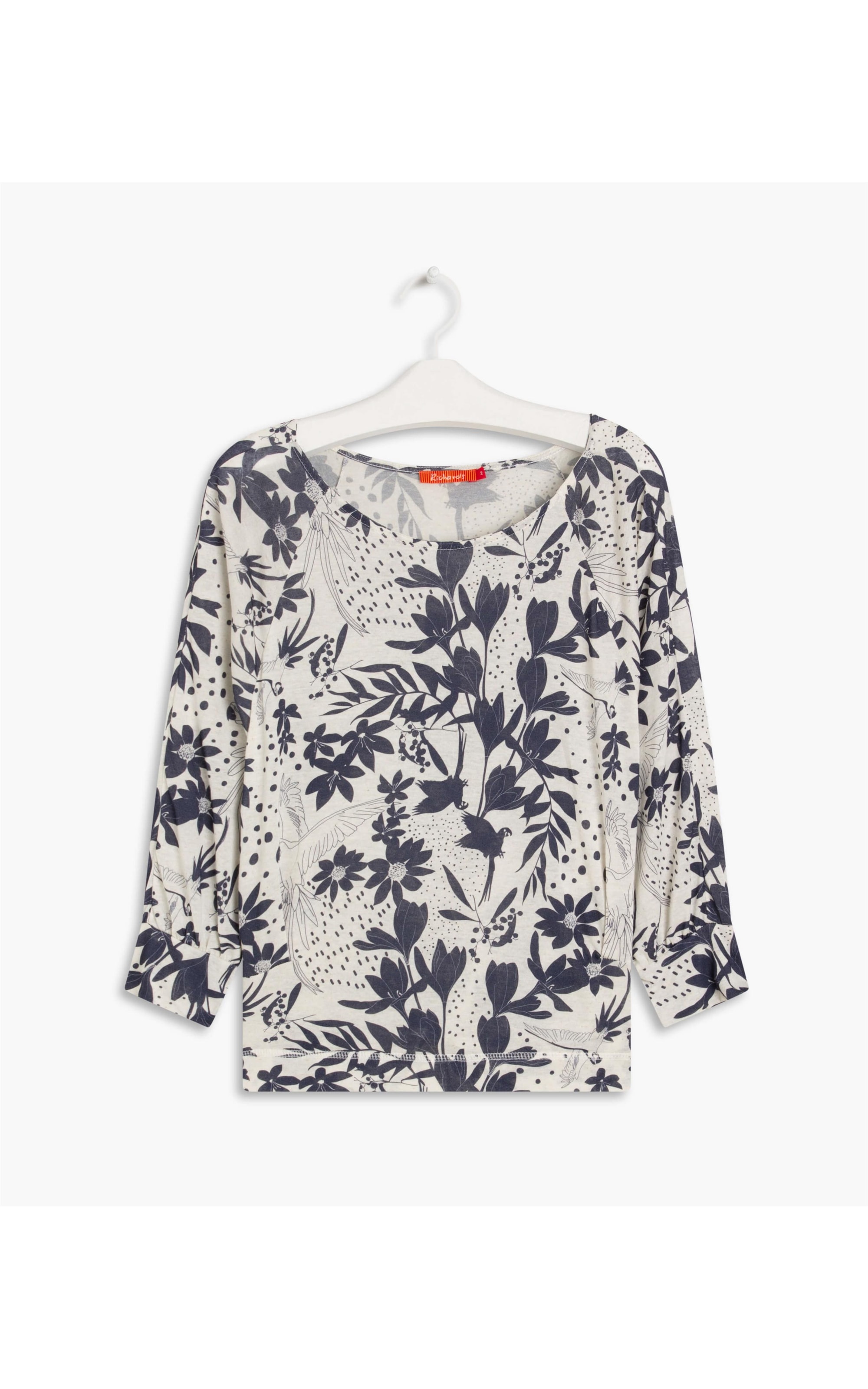 Blusa Linho  Kim Arara Mono Marinho