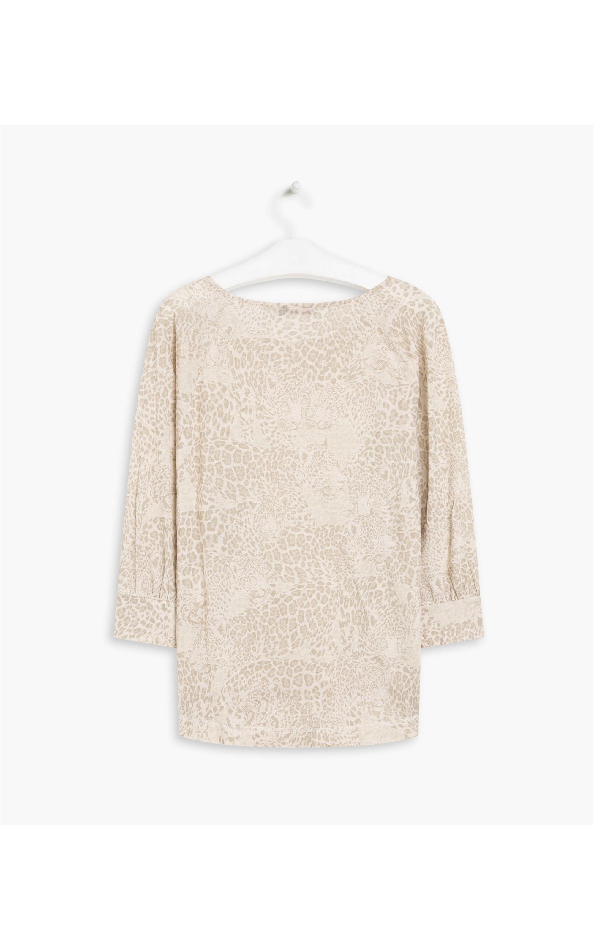 Blusa Linho  Kim Estmapa La Onza Sandy