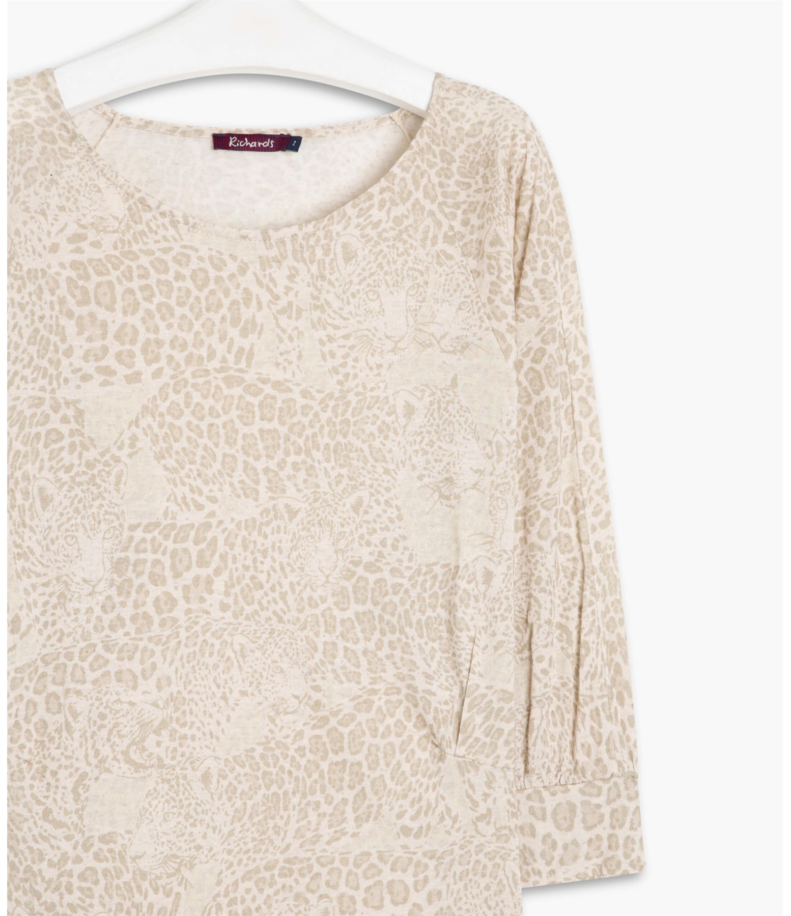 Blusa Linho  Kim Estmapa La Onza Sandy