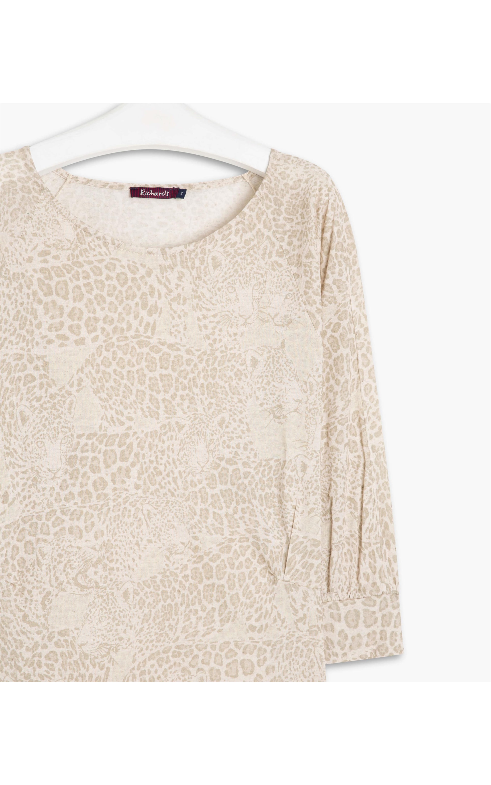 Blusa Linho  Kim Estmapa La Onza Sandy