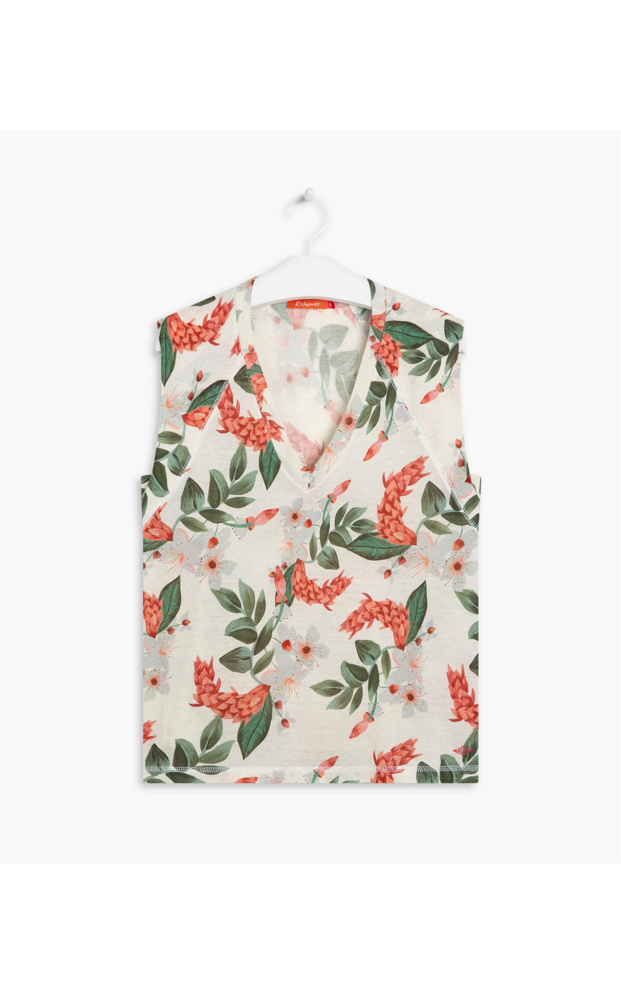 Blusa Linho  Kylie Estampa Hawaii Natural