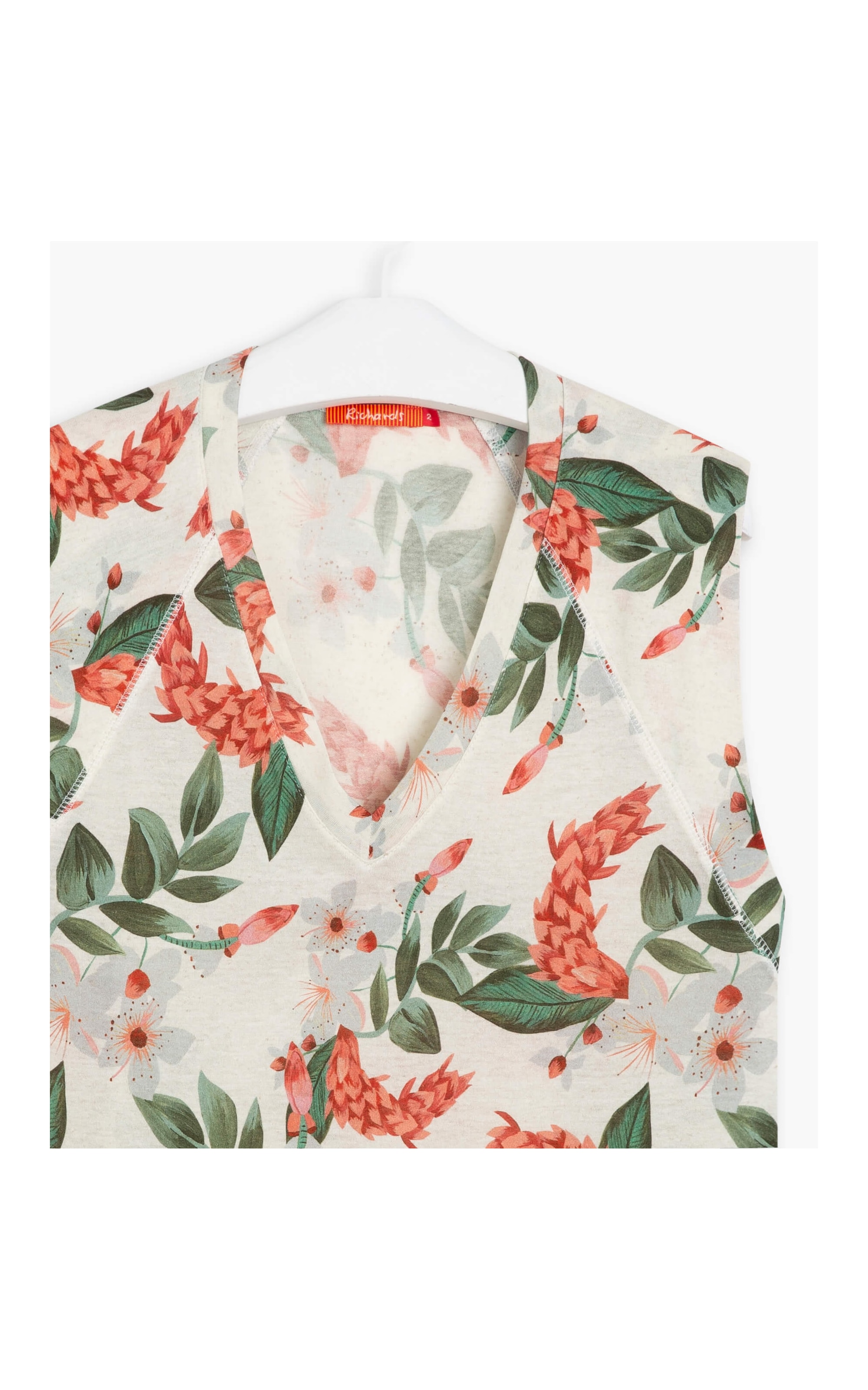 Blusa Linho  Kylie Estampa Hawaii Natural