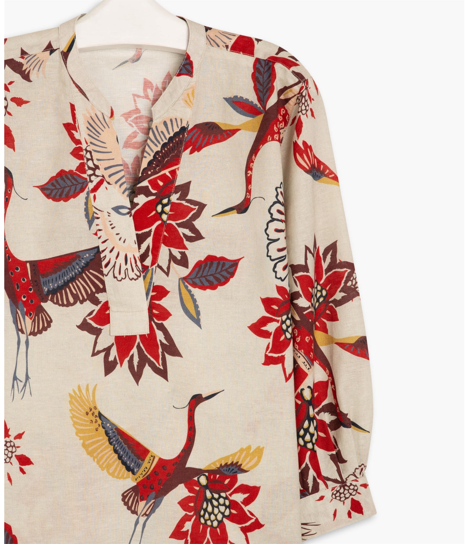Blusa Linho  Laís Bordeaux