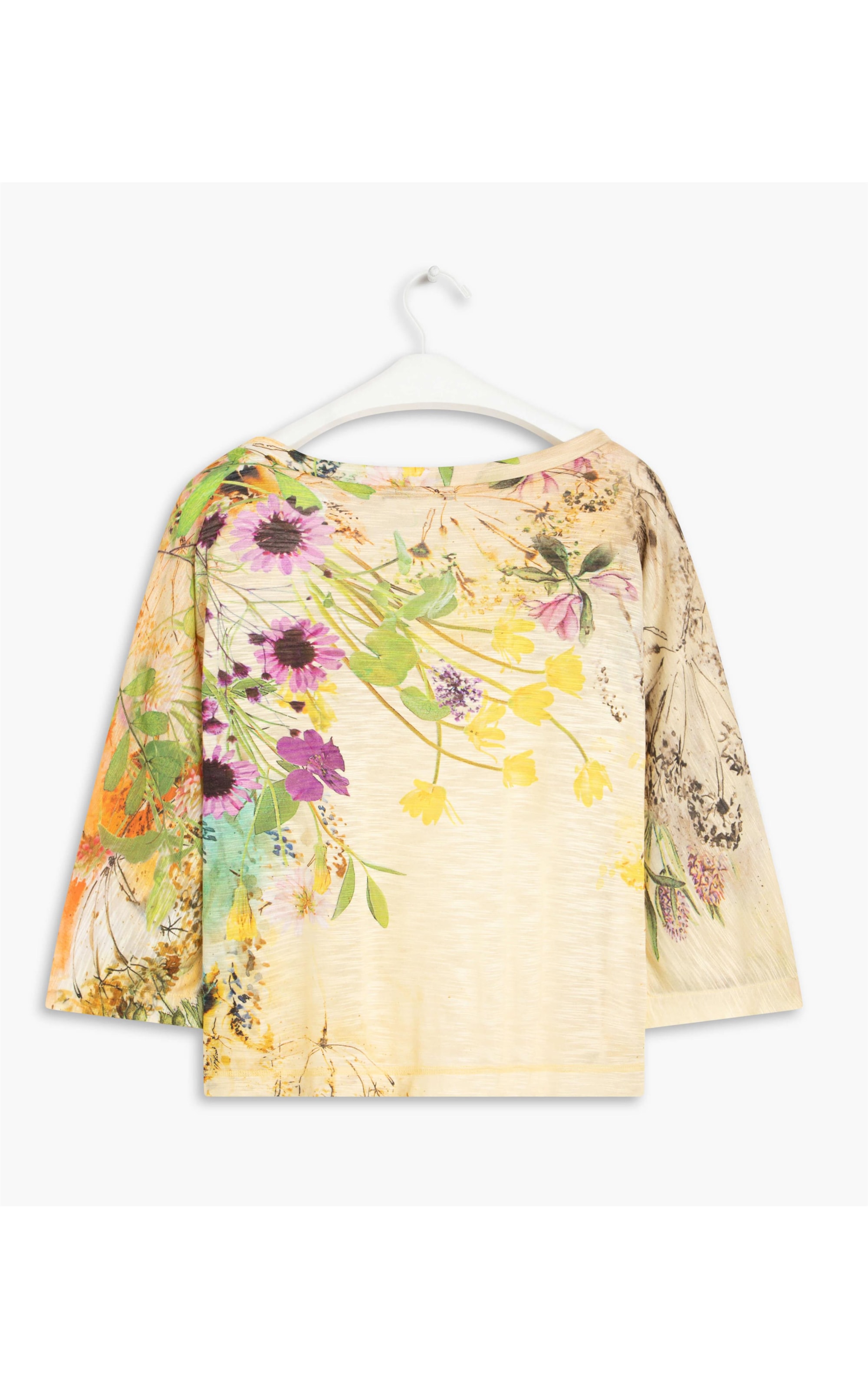  Blusa Linho  Lara Est Floral  Natural