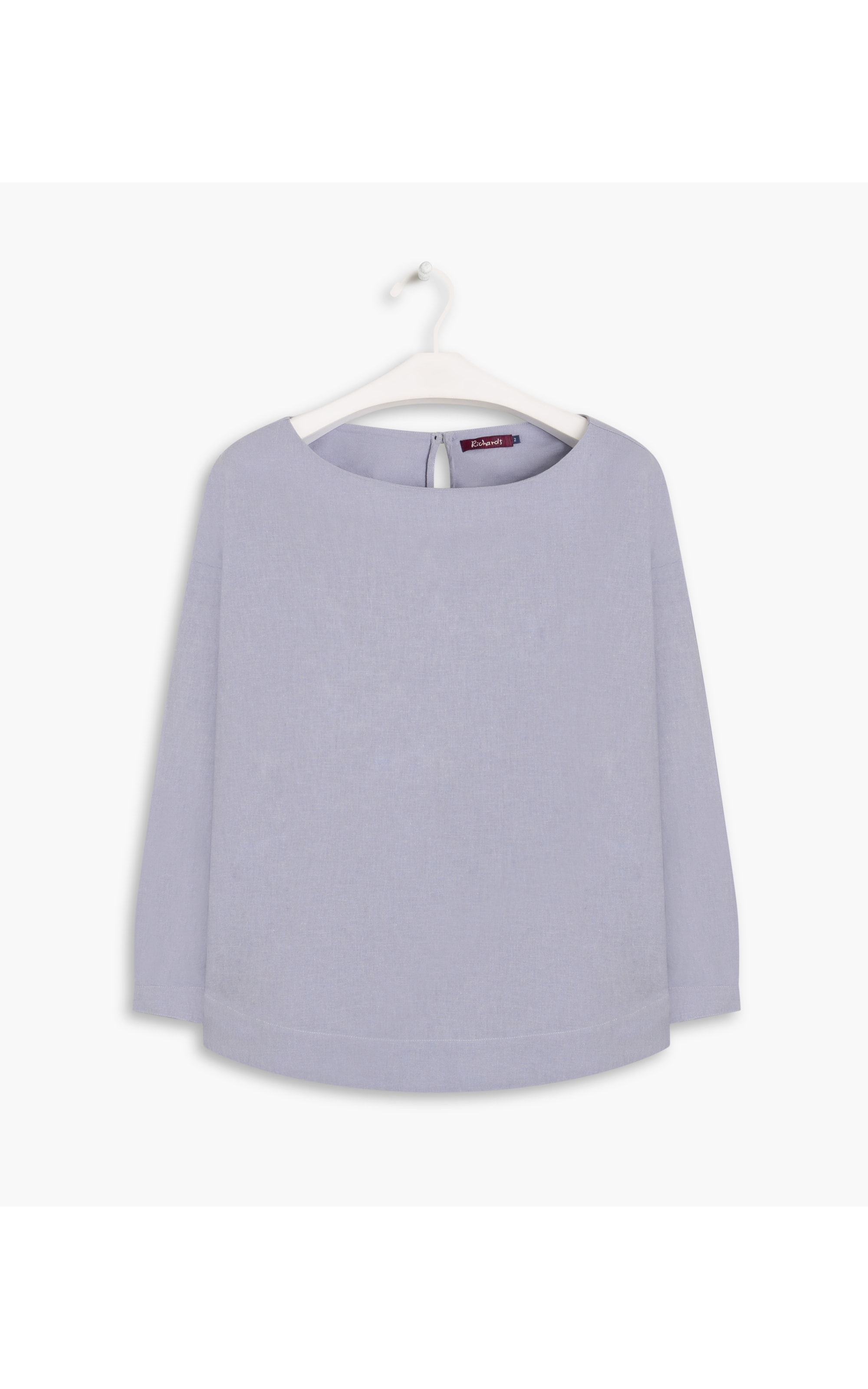 Blusa Linho  Libra Azul Chofer