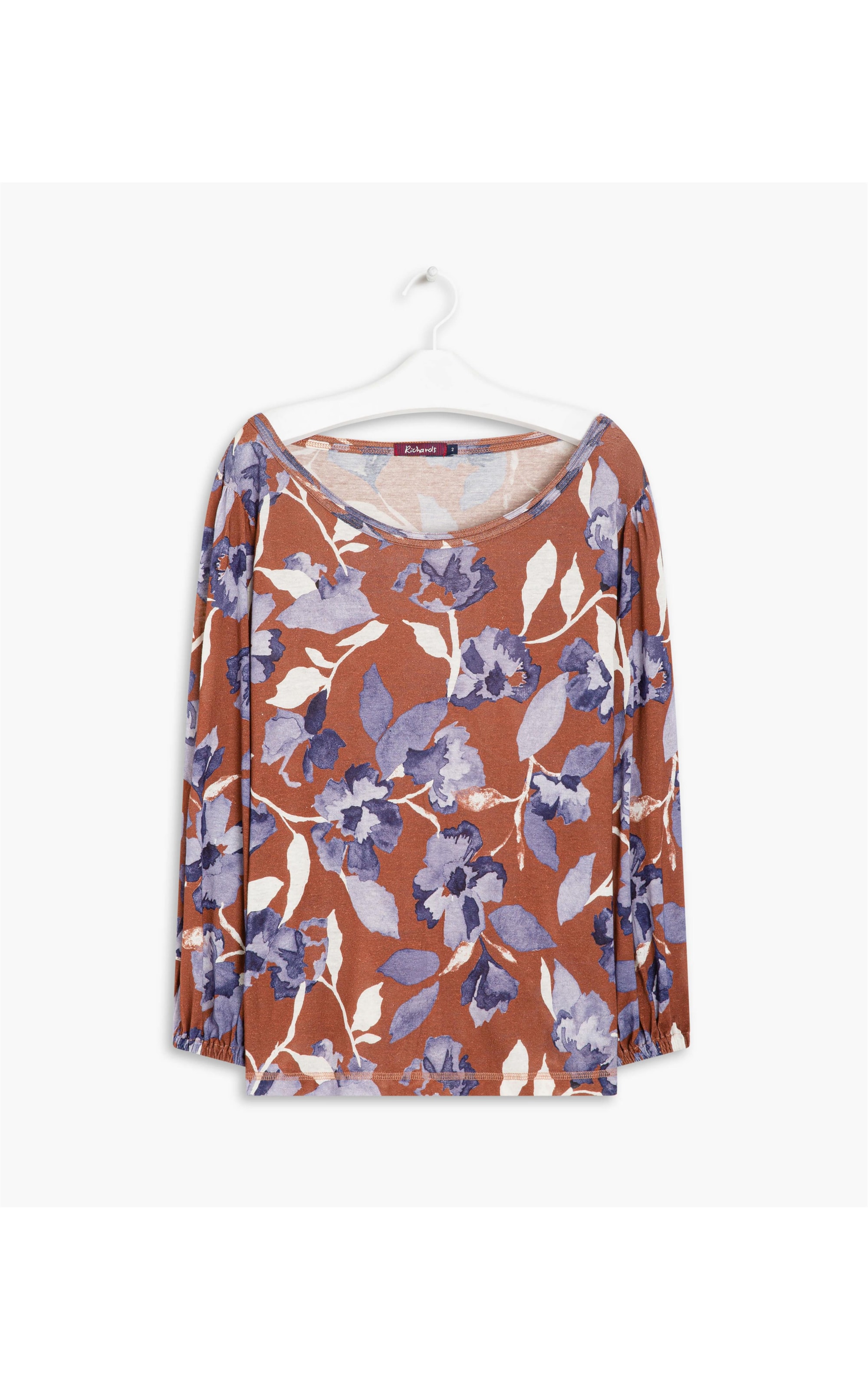 Blusa Linho  Lina Est. Florais de Bach Terra