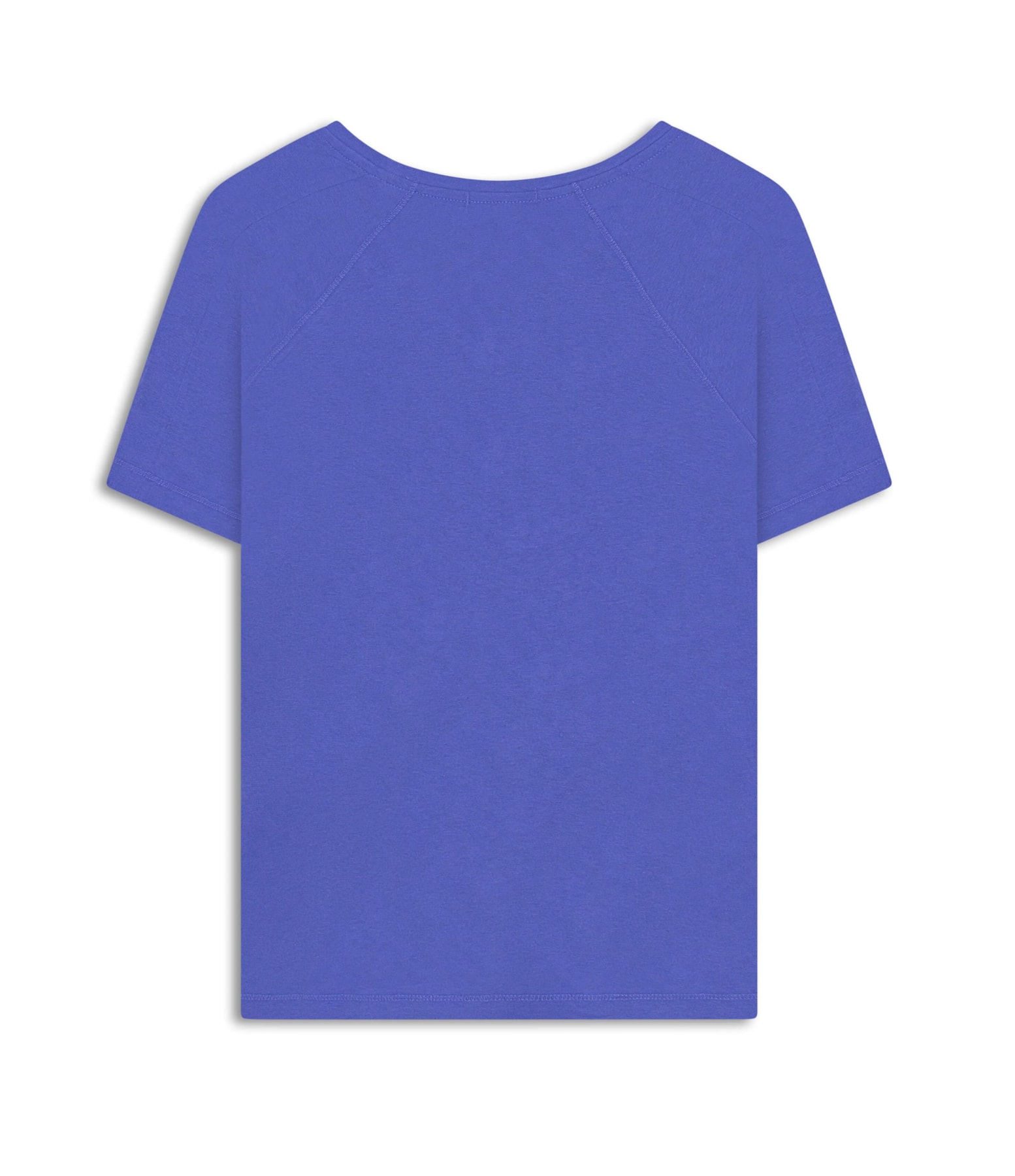 Blusa Linho  Luisa Decote v Azul Bic