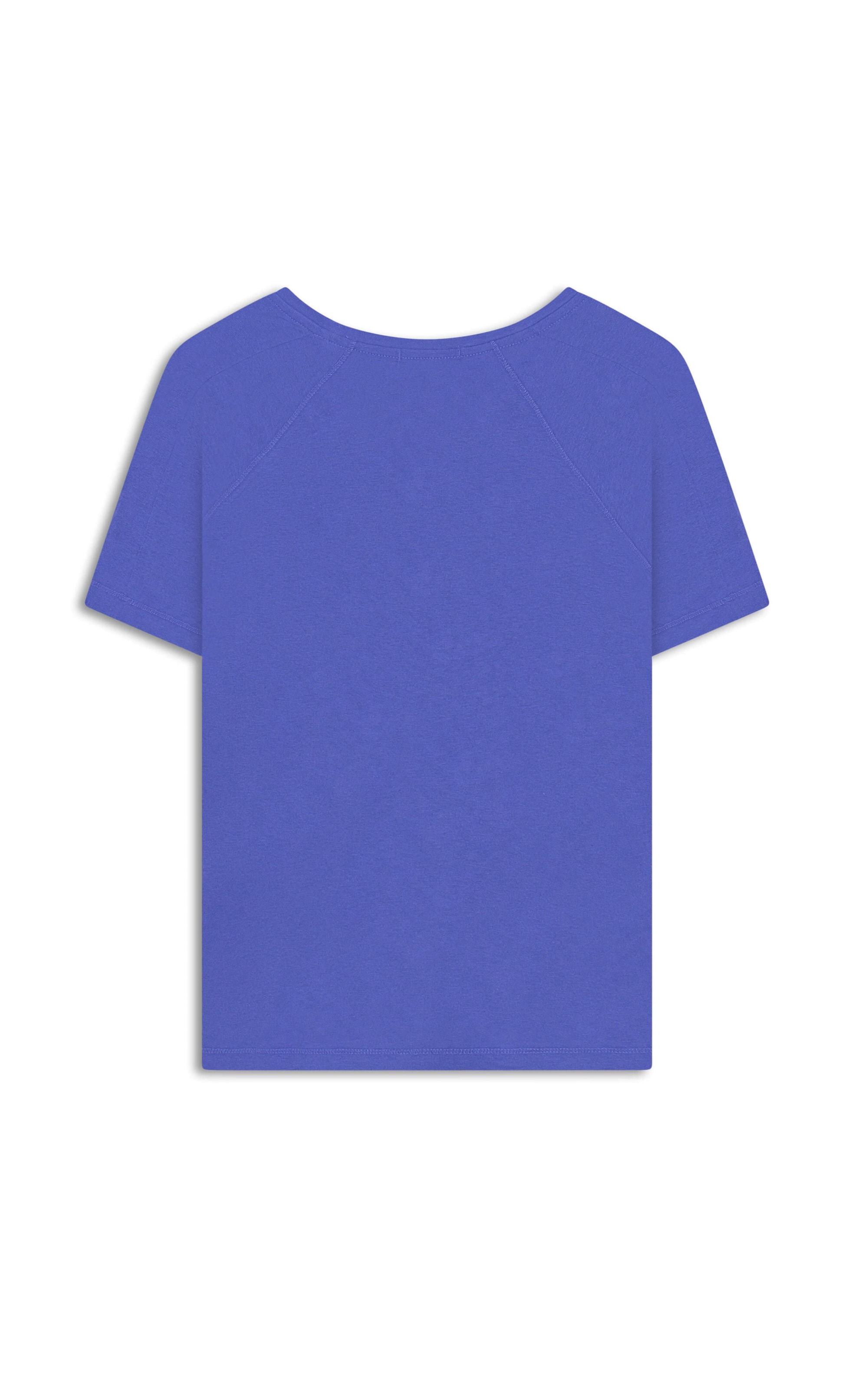 Blusa Linho  Luisa Decote v Azul Bic