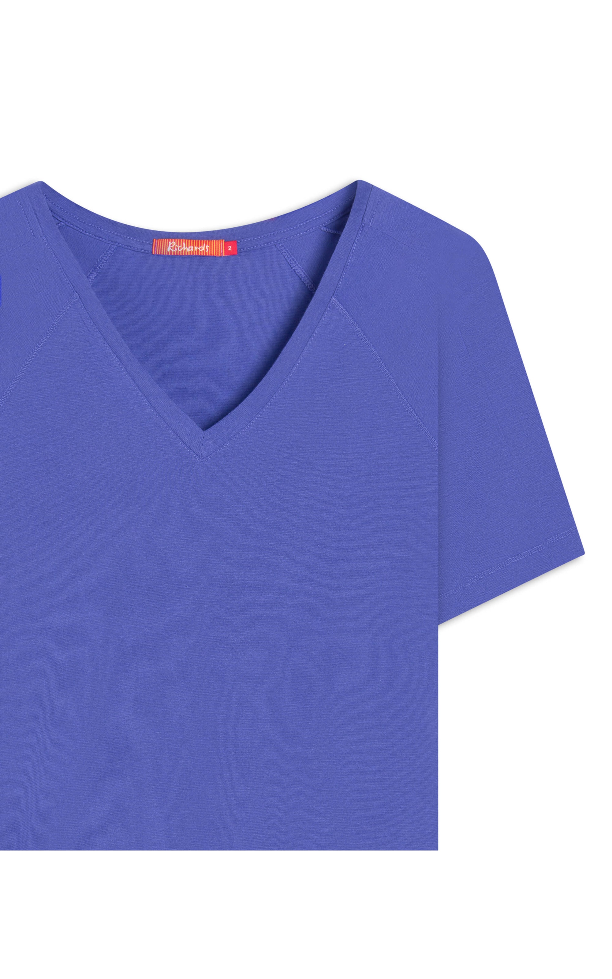 Blusa Linho  Luisa Decote v Azul Bic