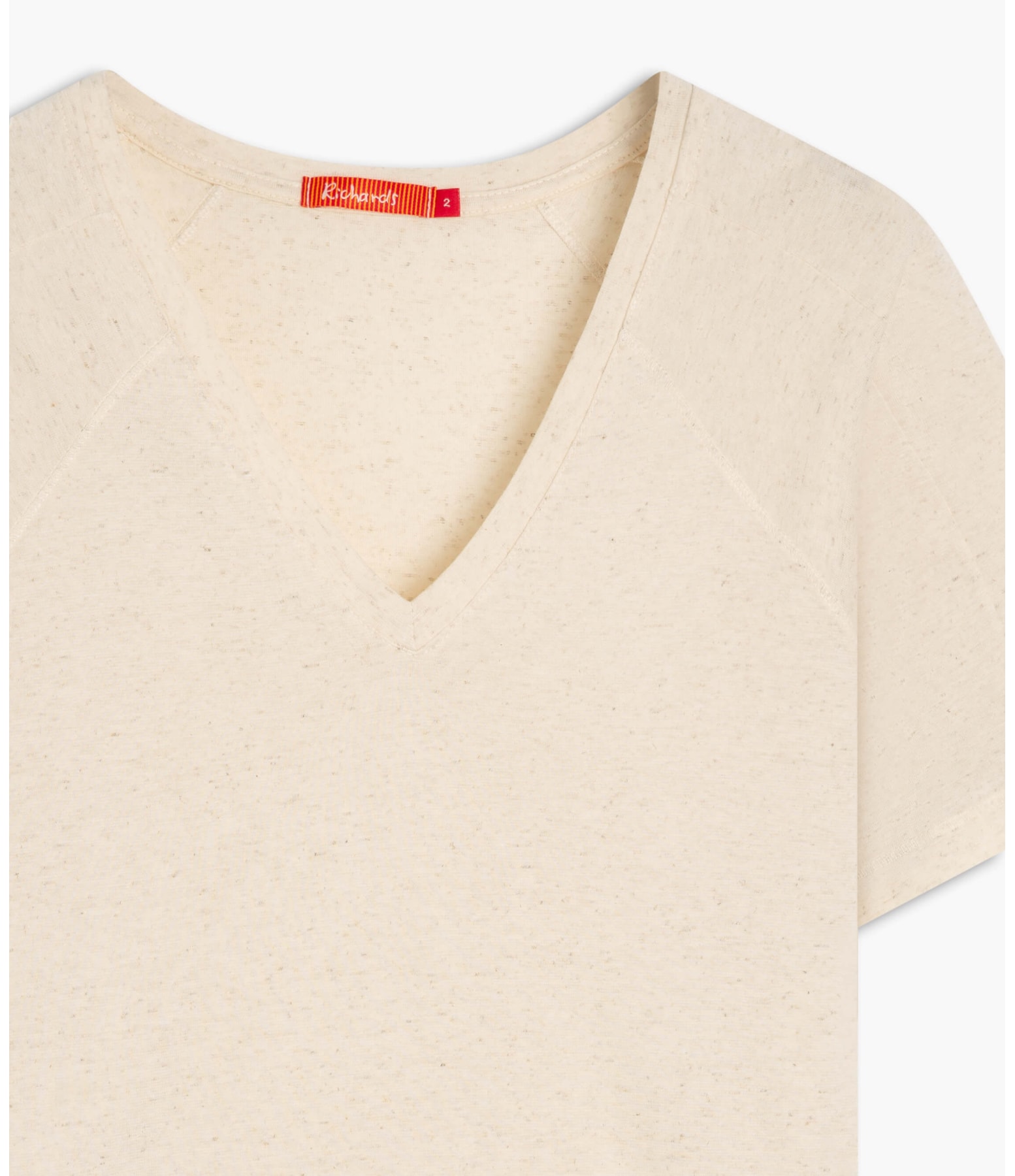 Blusa Linho  Luisa Decote v Off White