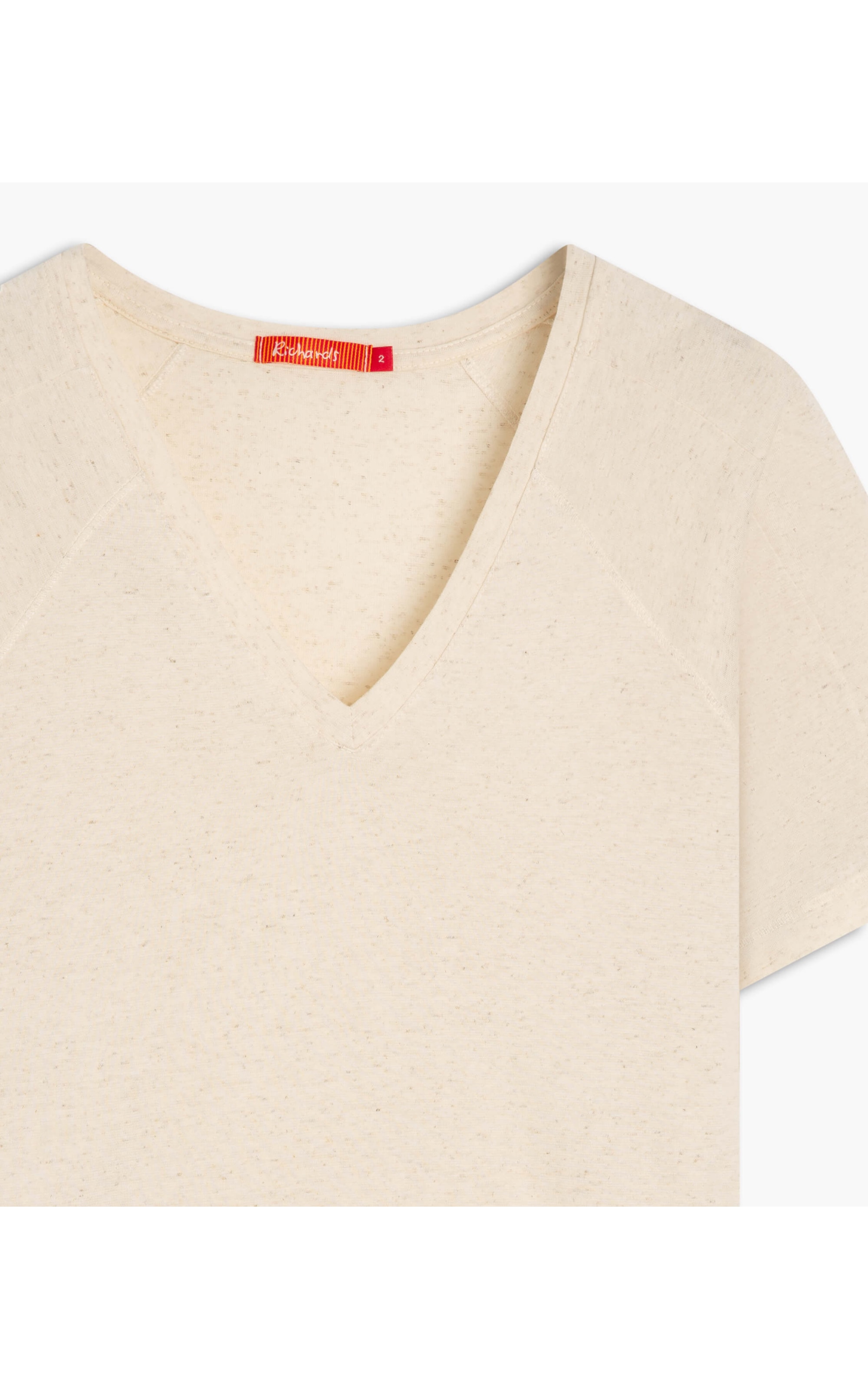 Blusa Linho  Luisa Decote v Off White