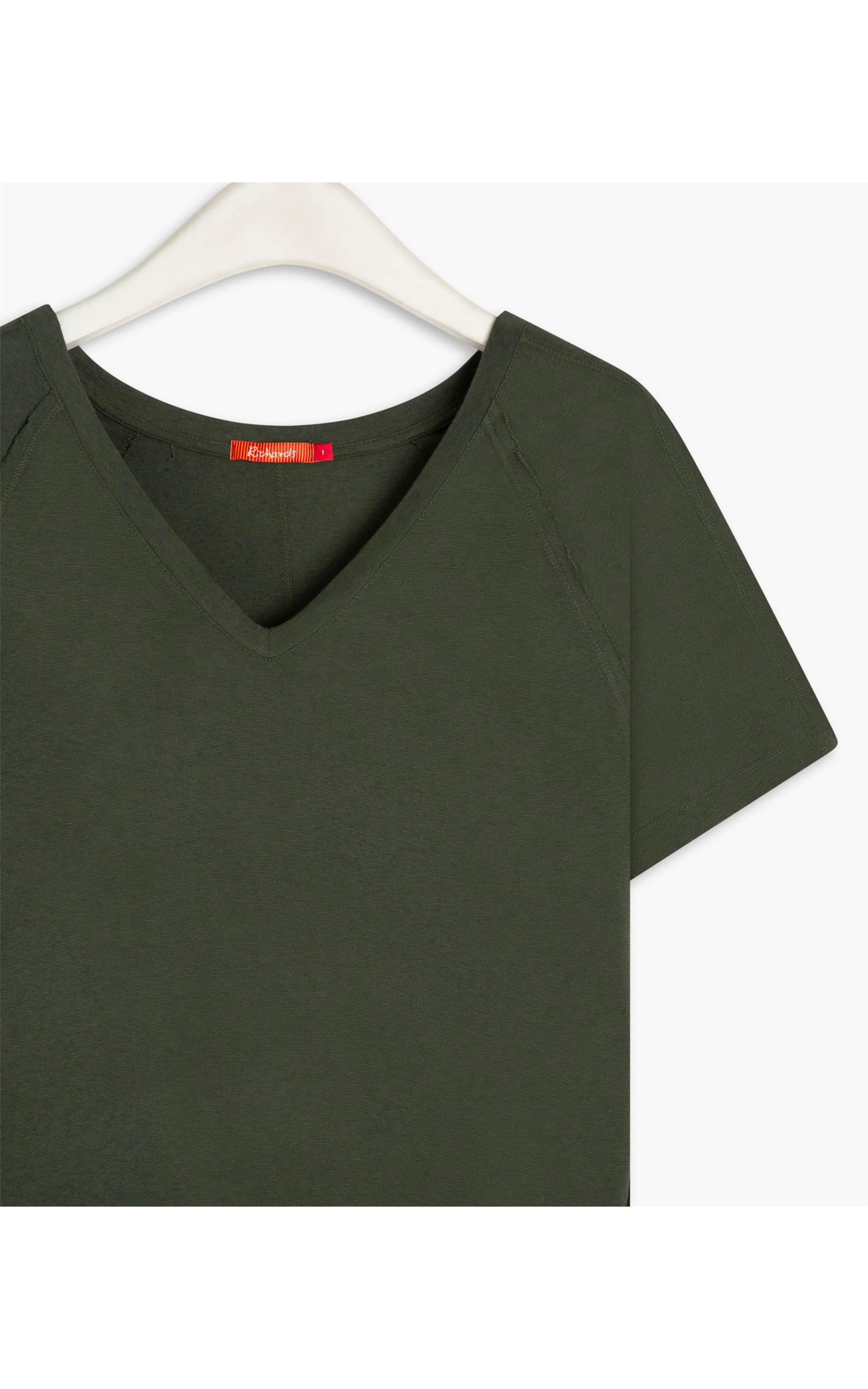 Blusa Linho  Luisa Decote v Verde Army