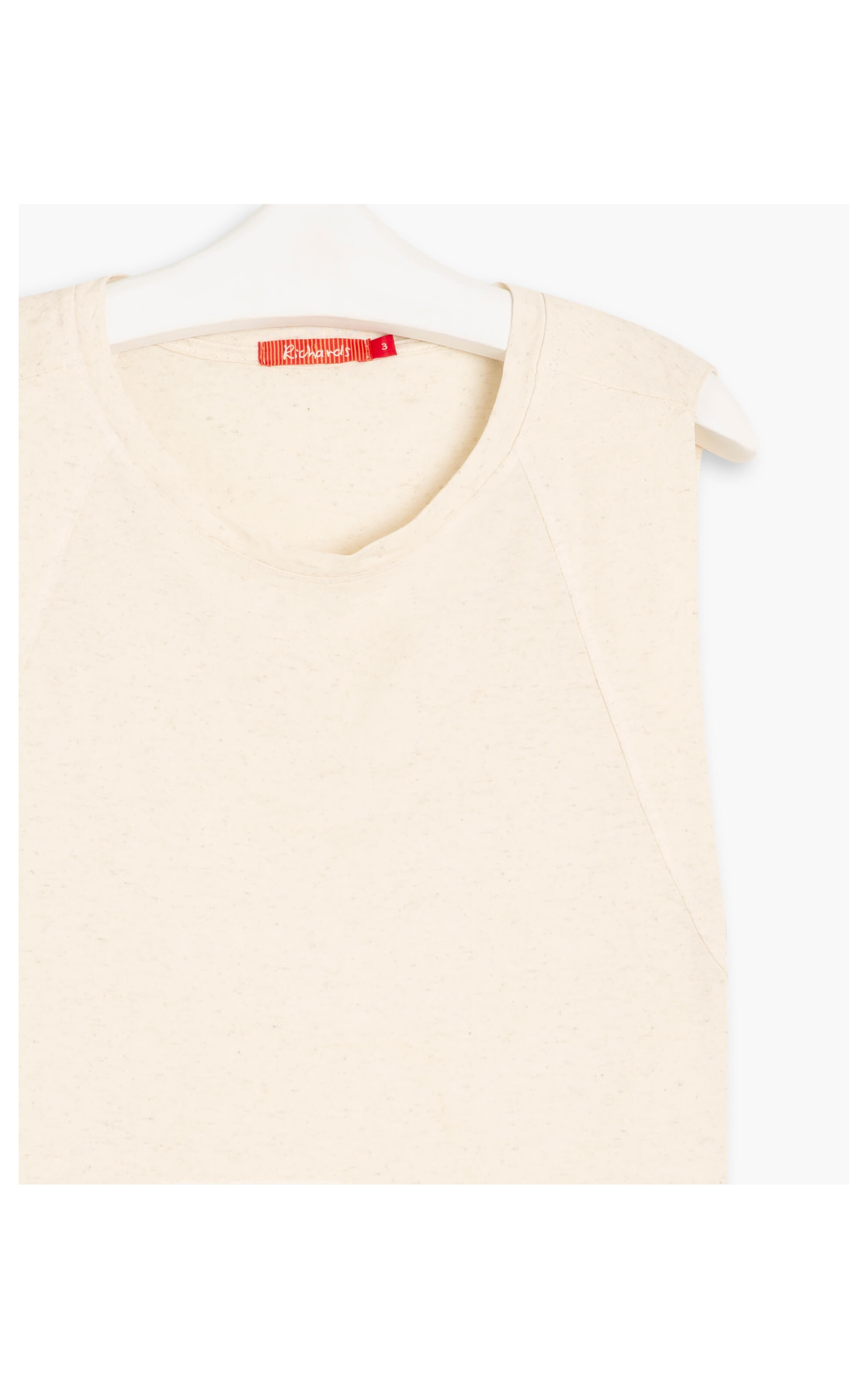 Blusa Linho  Luna  Liso Natural