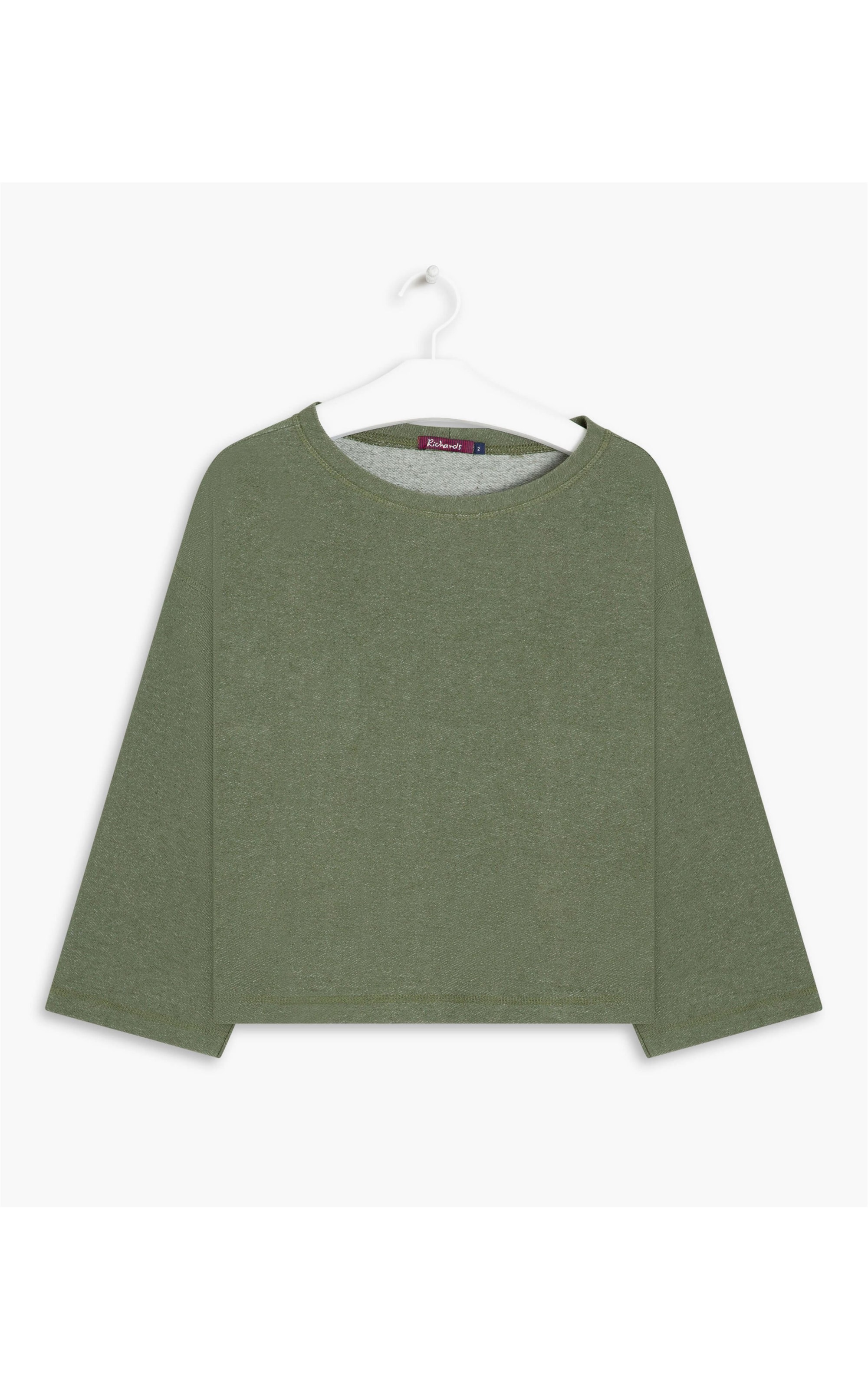 Blusa Linho  Lyra Moletom Linho Ring Verde Oliva