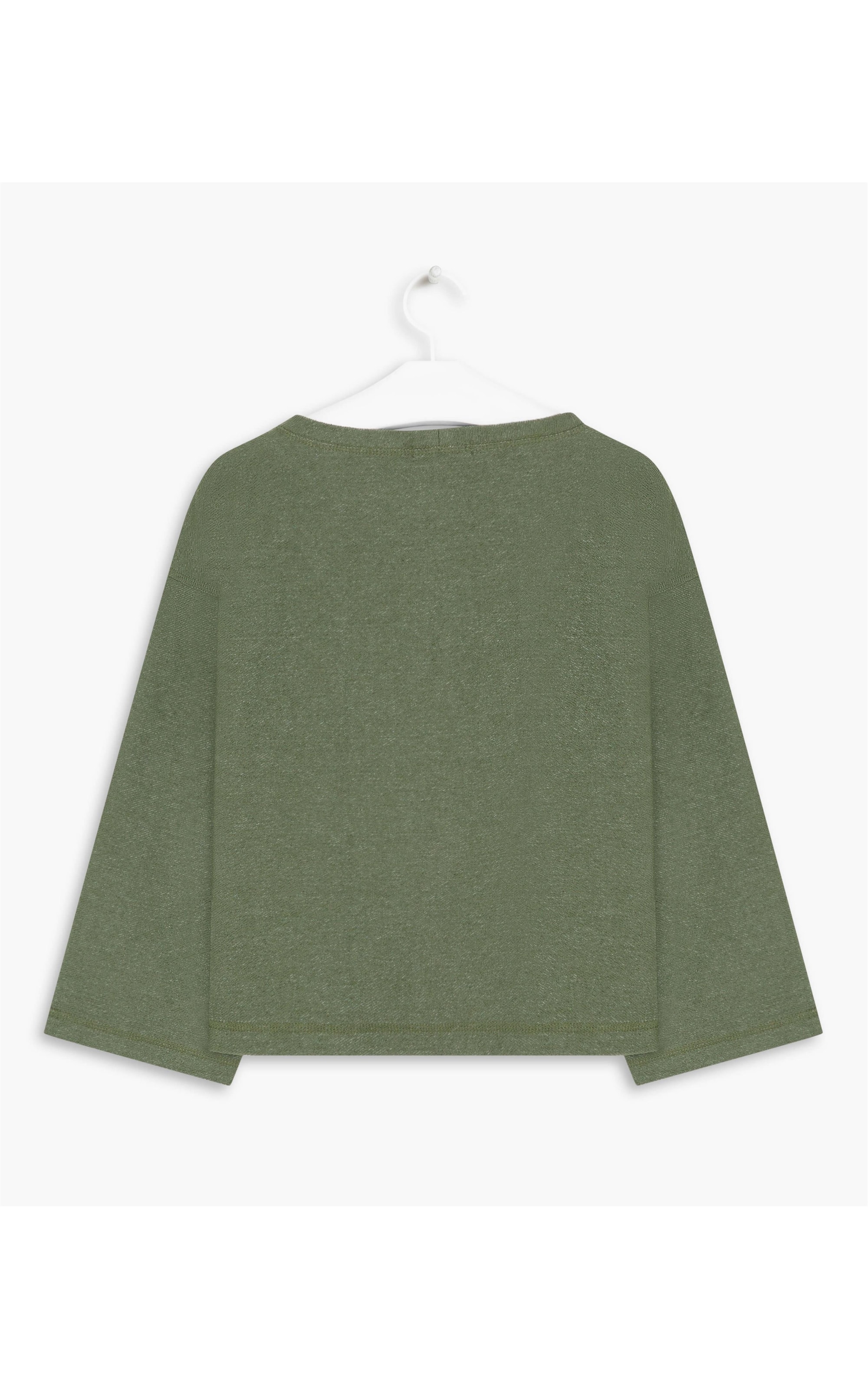 Blusa Linho  Lyra Moletom Linho Ring Verde Oliva