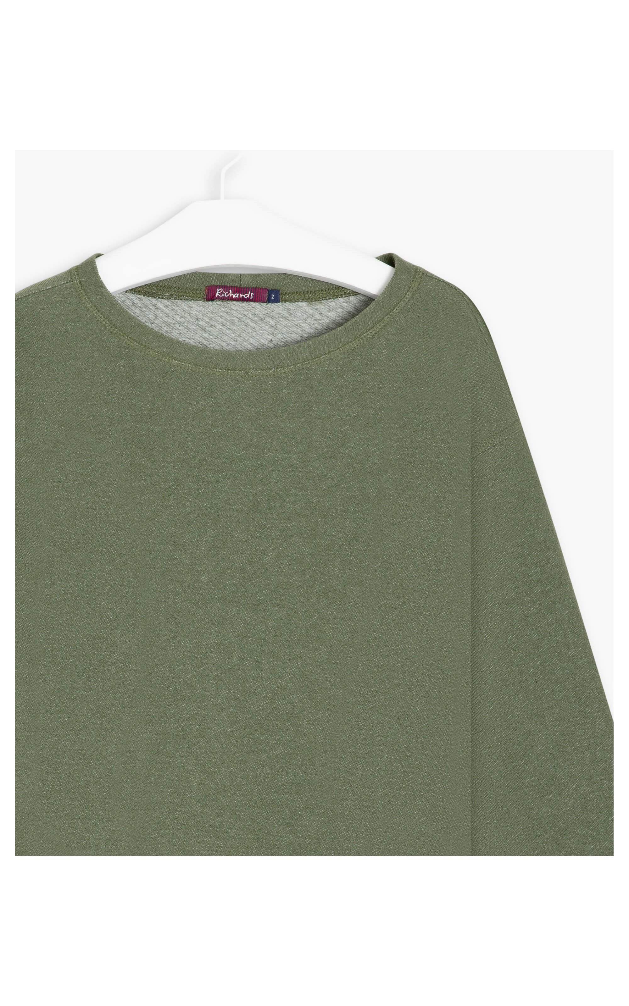 Blusa Linho  Lyra Moletom Linho Ring Verde Oliva