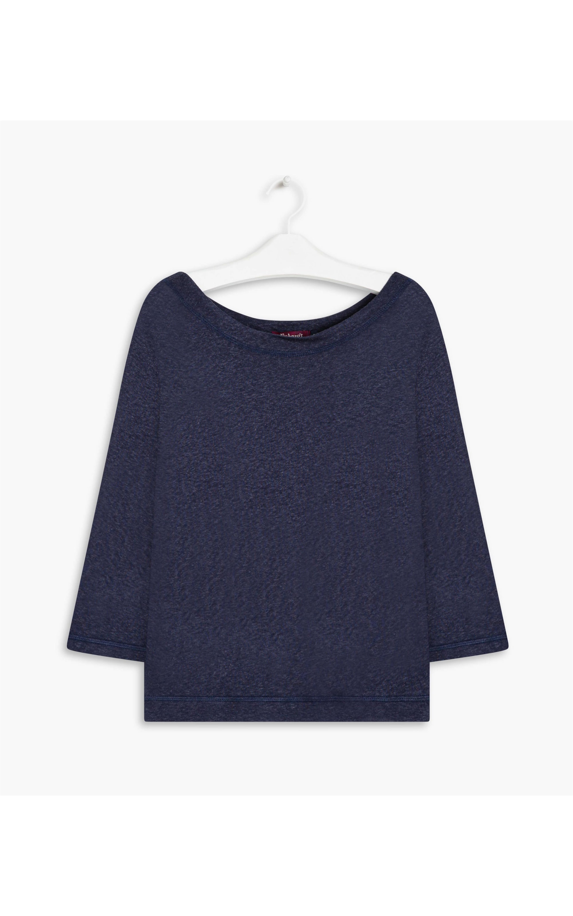 Blusa Linho  Lys  Liso Marinho