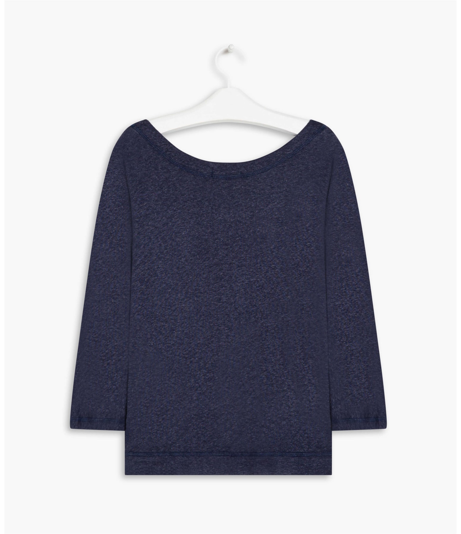 Blusa Linho  Lys  Liso Marinho
