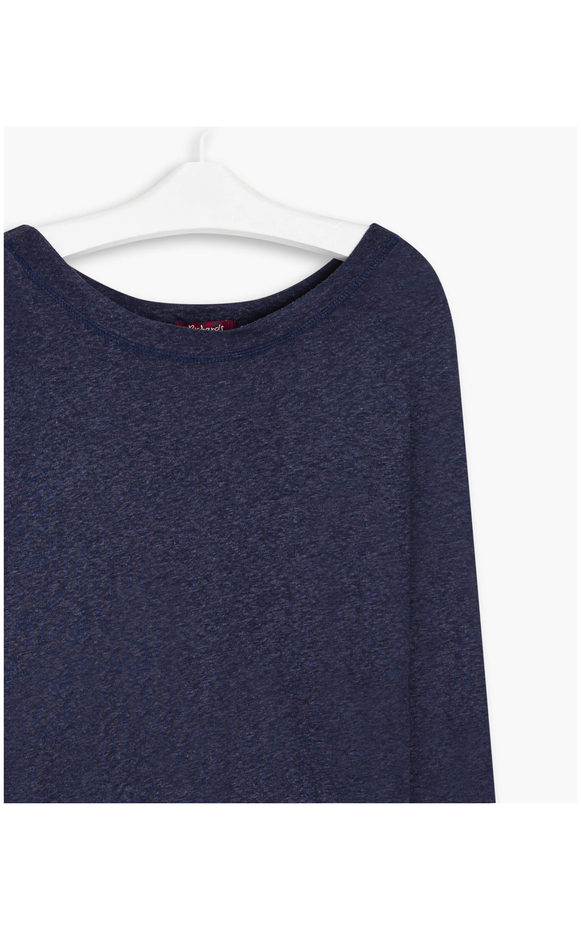 Blusa Linho  Lys  Liso Marinho