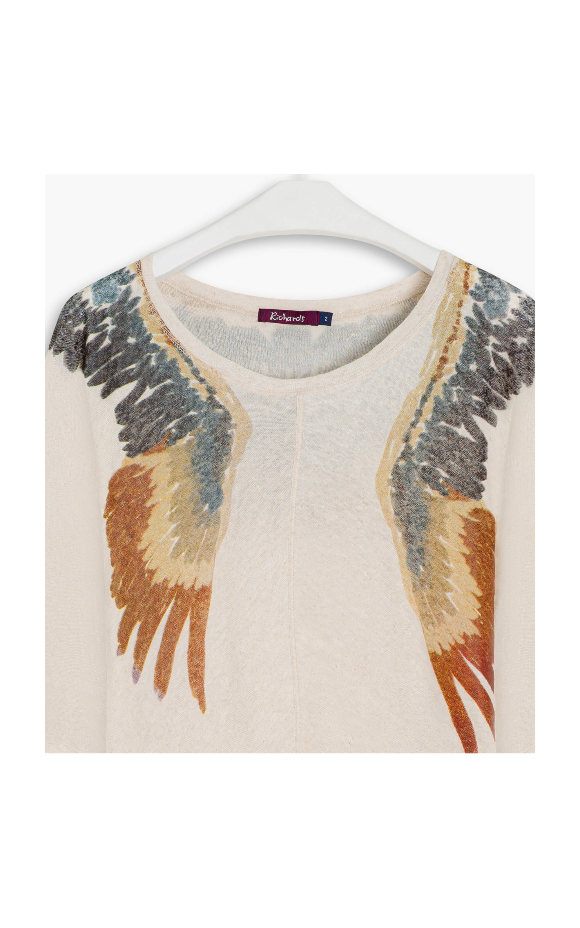 Blusa Linho  Magic  Estampa Aguia Natural