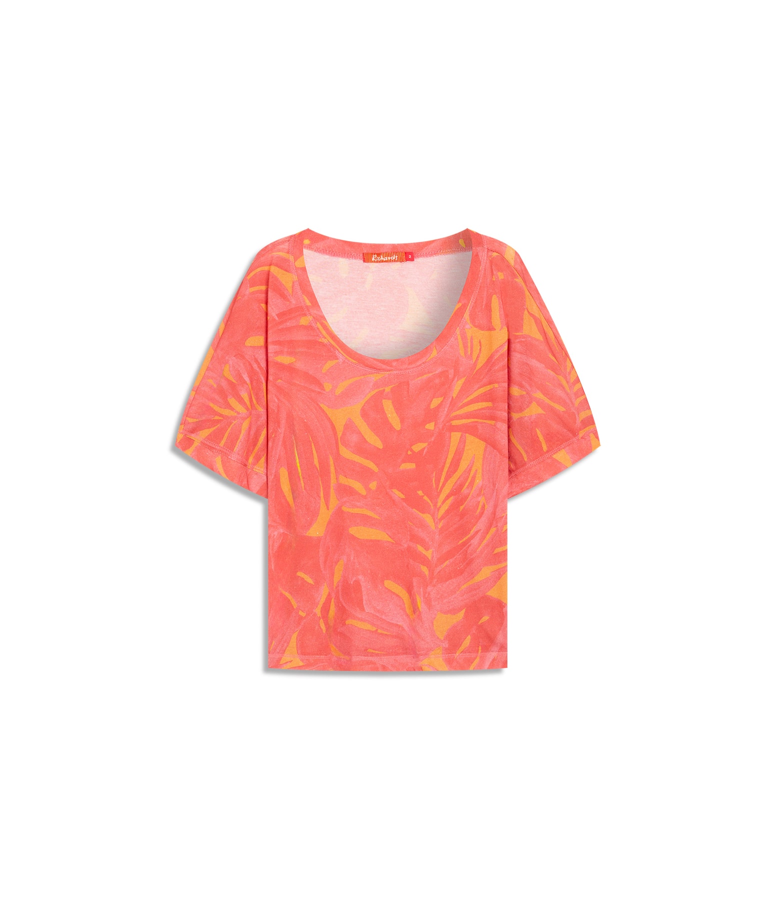 Blusa Linho  Malie Estampa Thaiti Pink