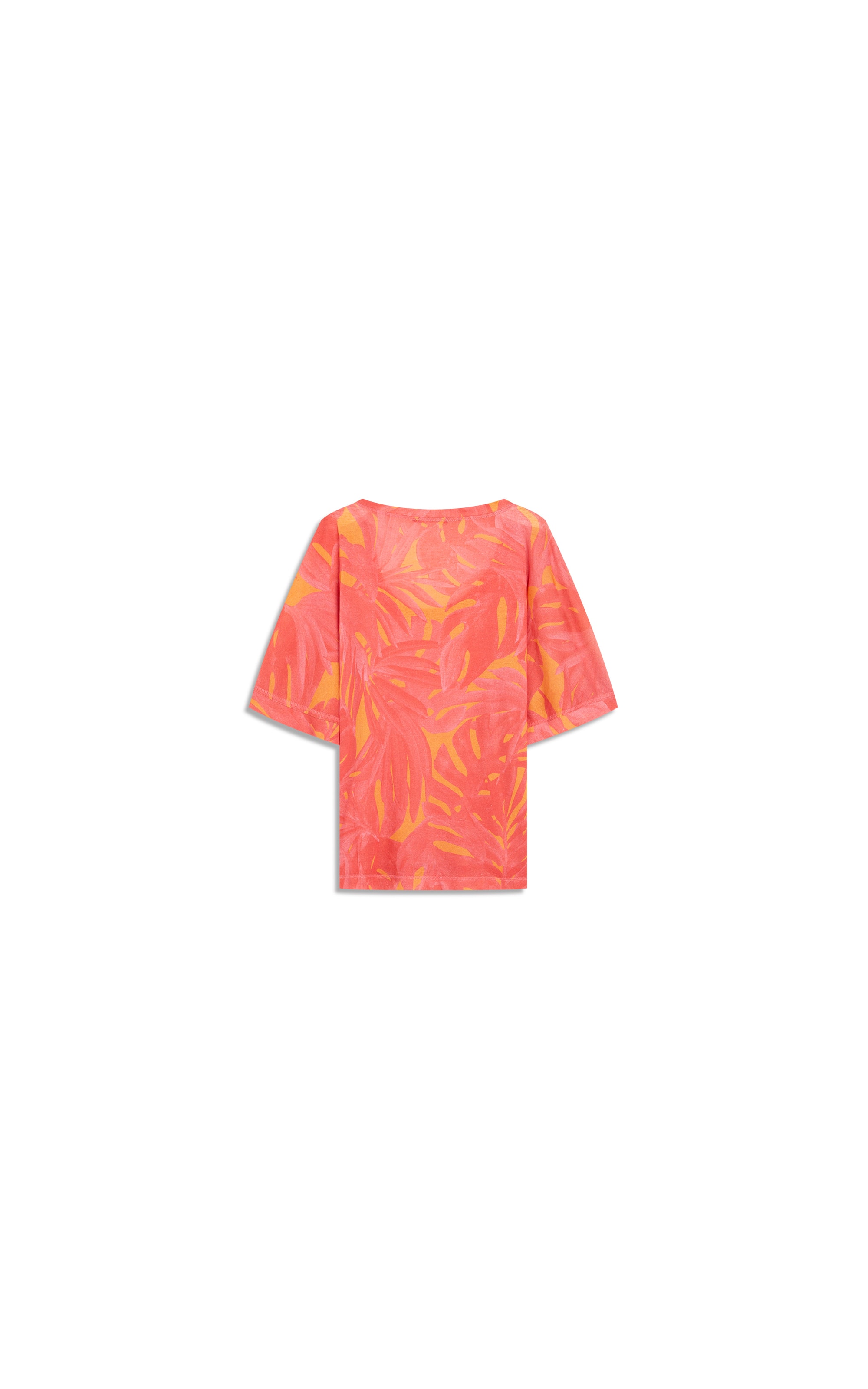 Blusa Linho  Malie Estampa Thaiti Pink
