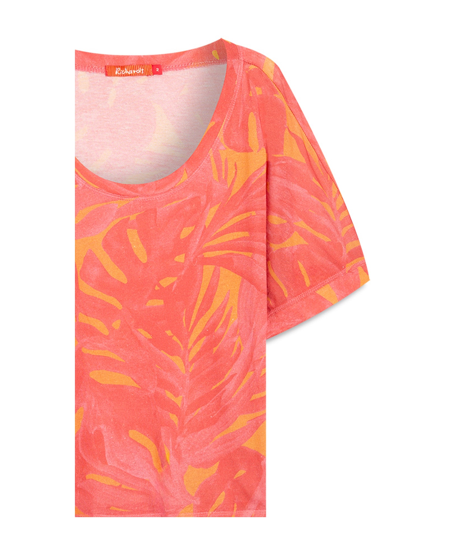 Blusa Linho  Malie Estampa Thaiti Pink