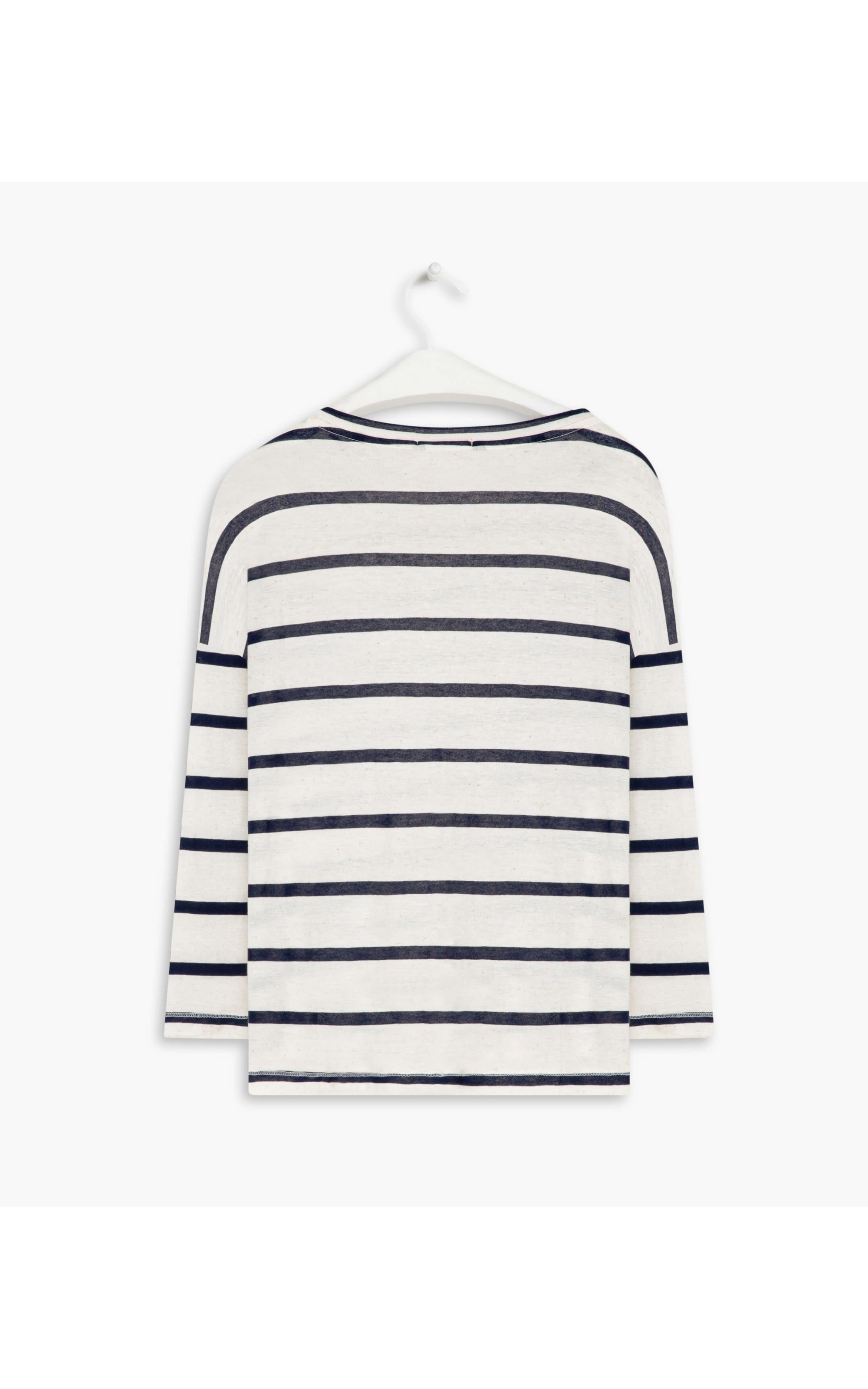 Blusa Linho  Manami Listrada Dark Navy