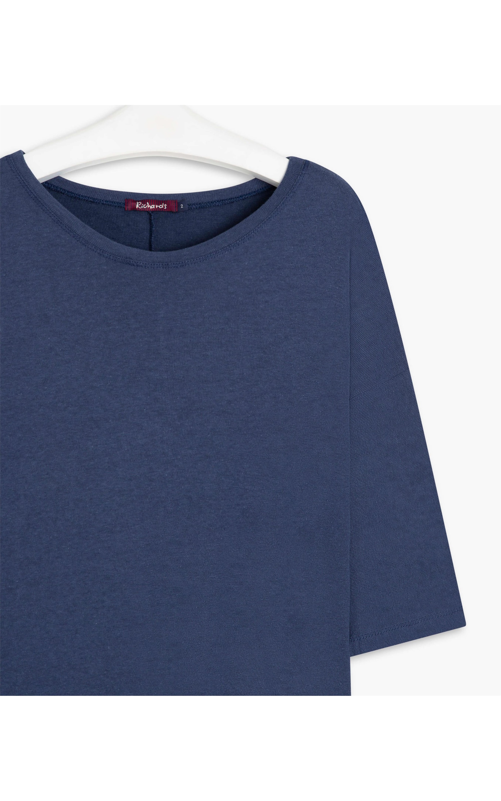 Blusa Linho  Margô  Liso Dark Navy