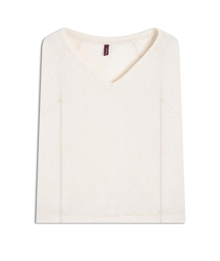 Blusa Linho  Mary Ml Natural