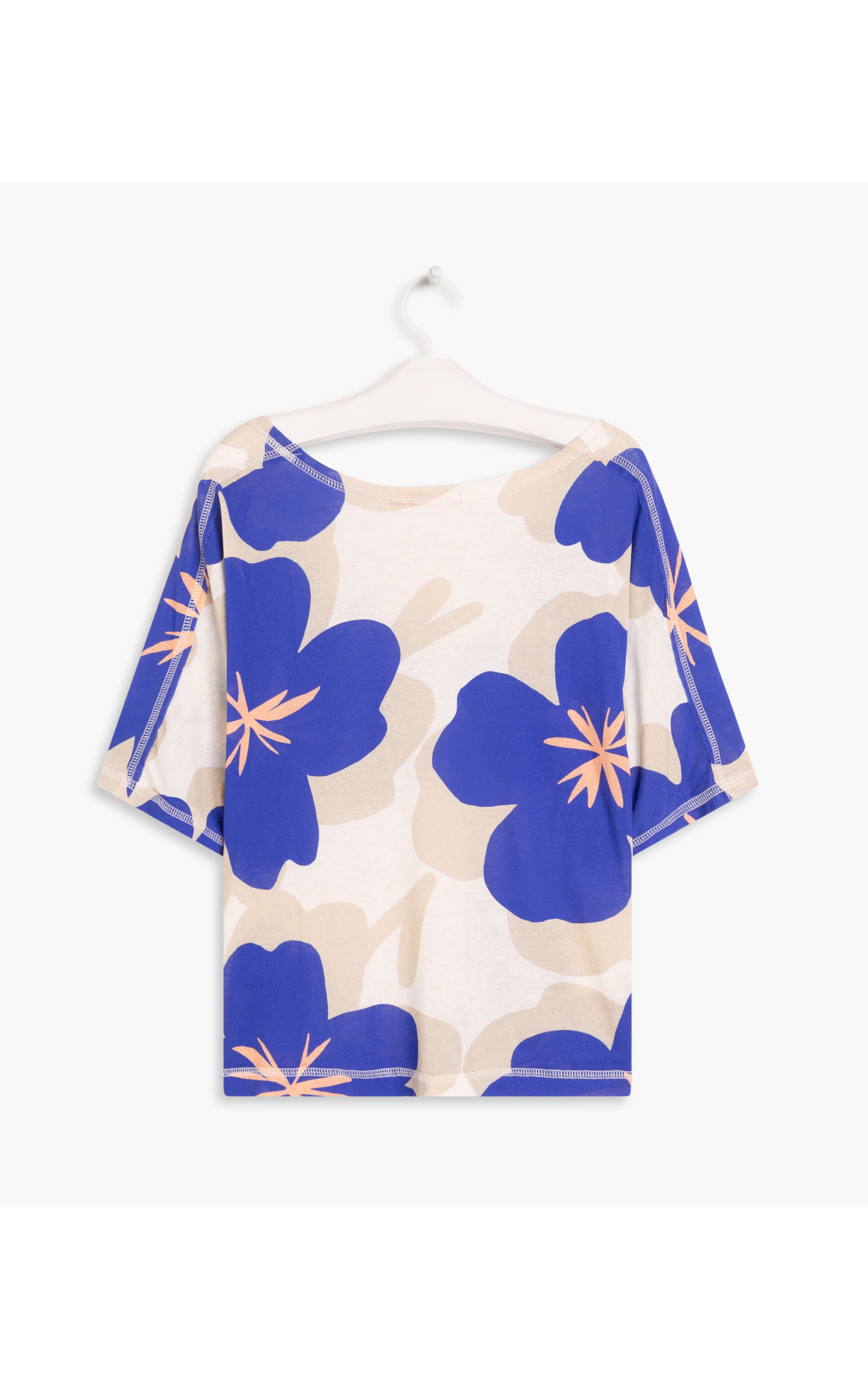 Blusa Linho  Maya Est. Flower Power Hortencia