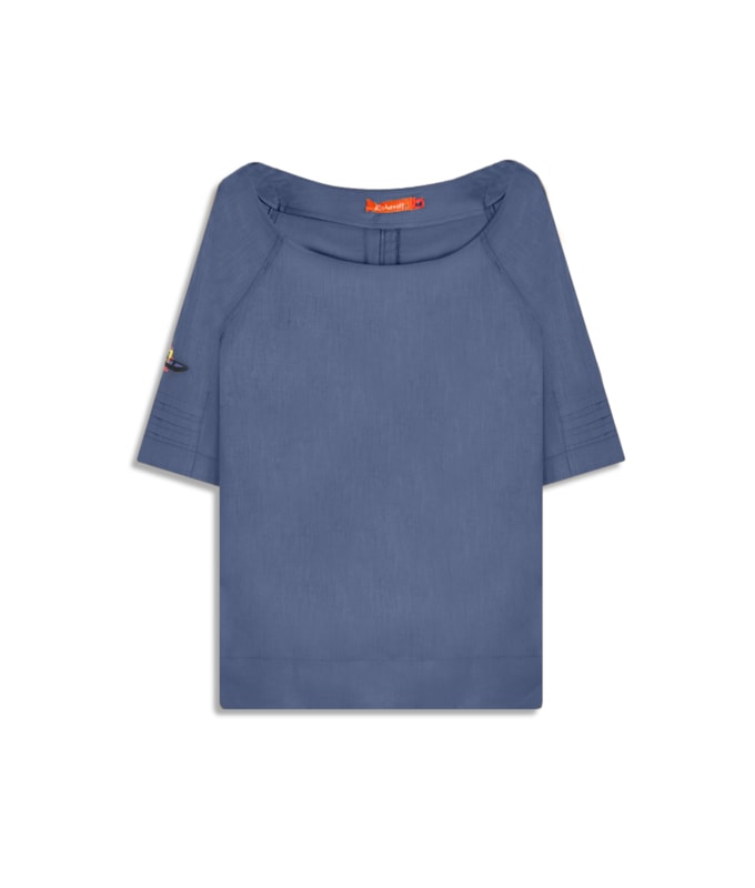 Blusa Linho  Megan Azul Jeans