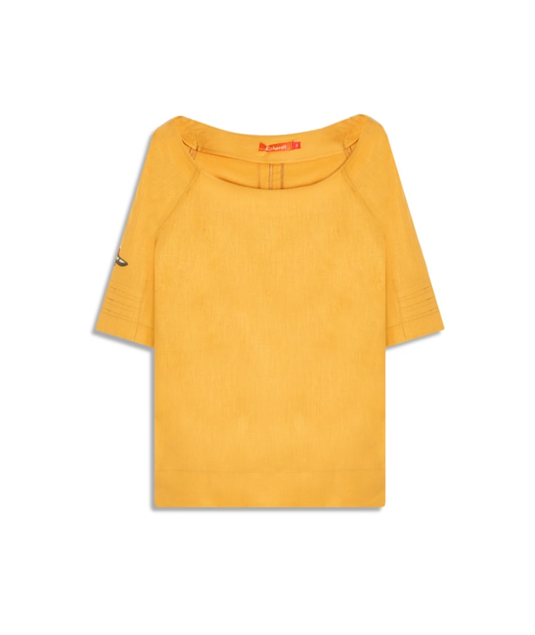 Blusa Linho  Megan Mostarda