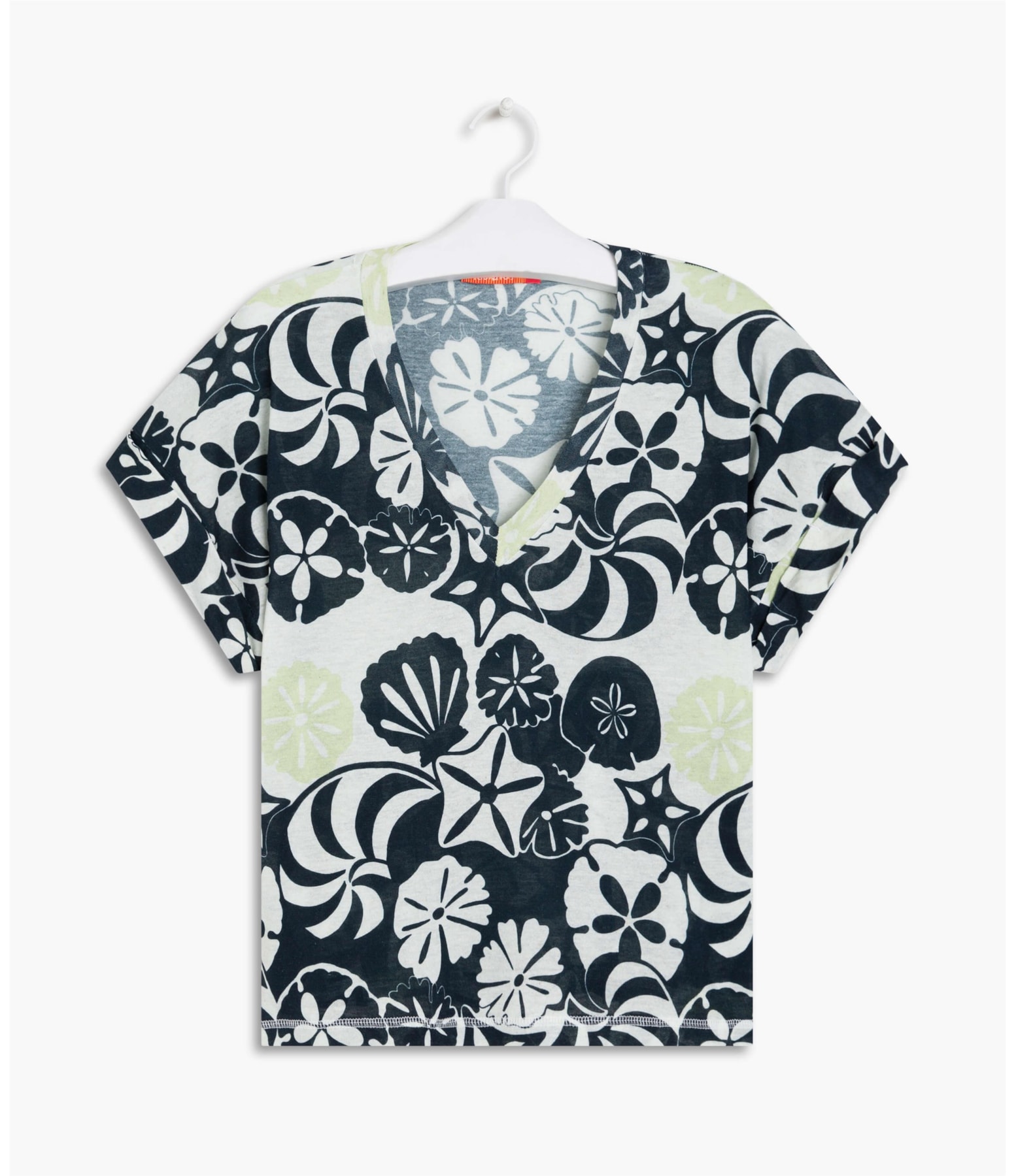 Blusa Linho  Milles Est Buzios Dark Navy