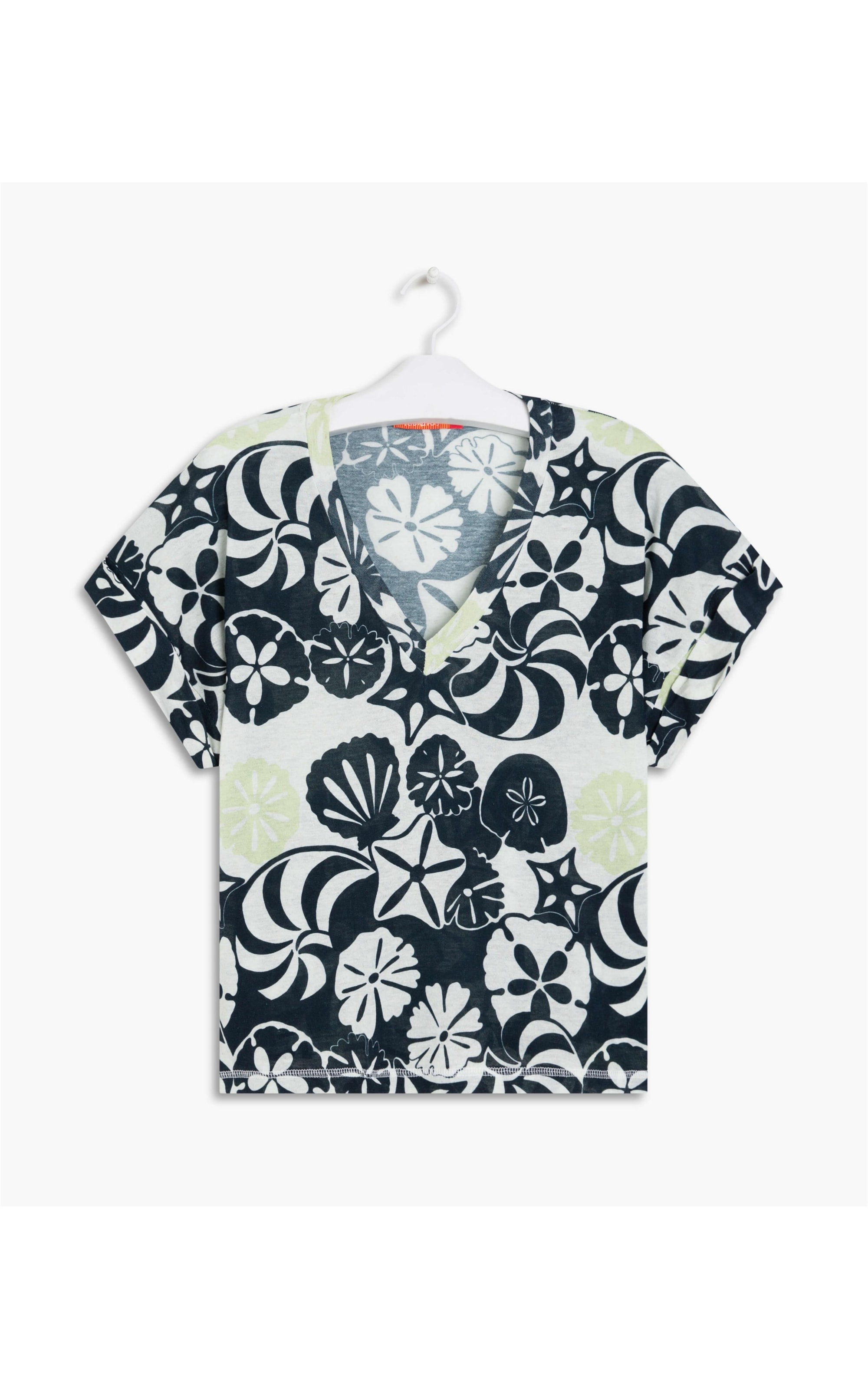 Blusa Linho  Milles Est Buzios Dark Navy