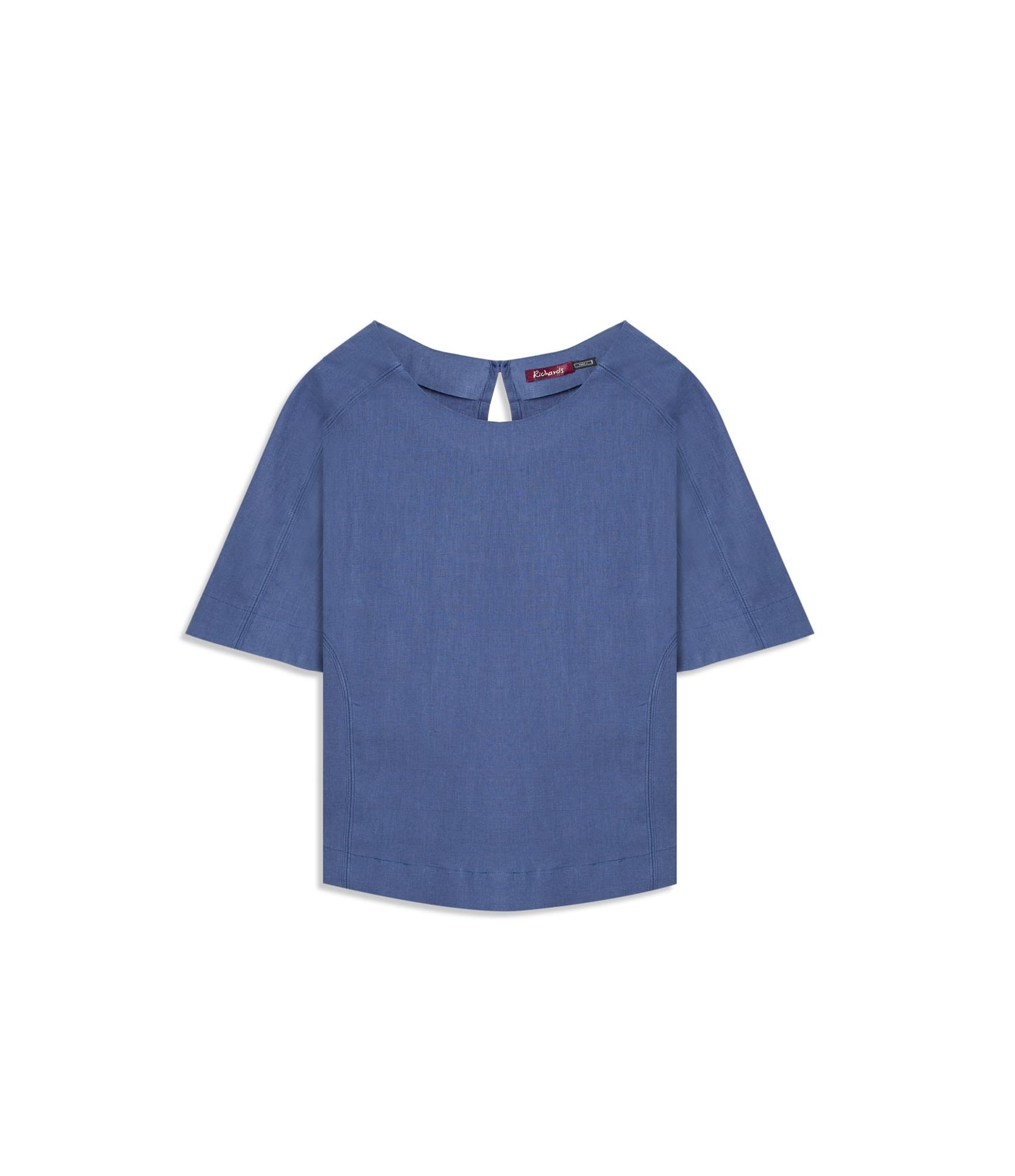Blusa Linho  Millie Azul Jeans