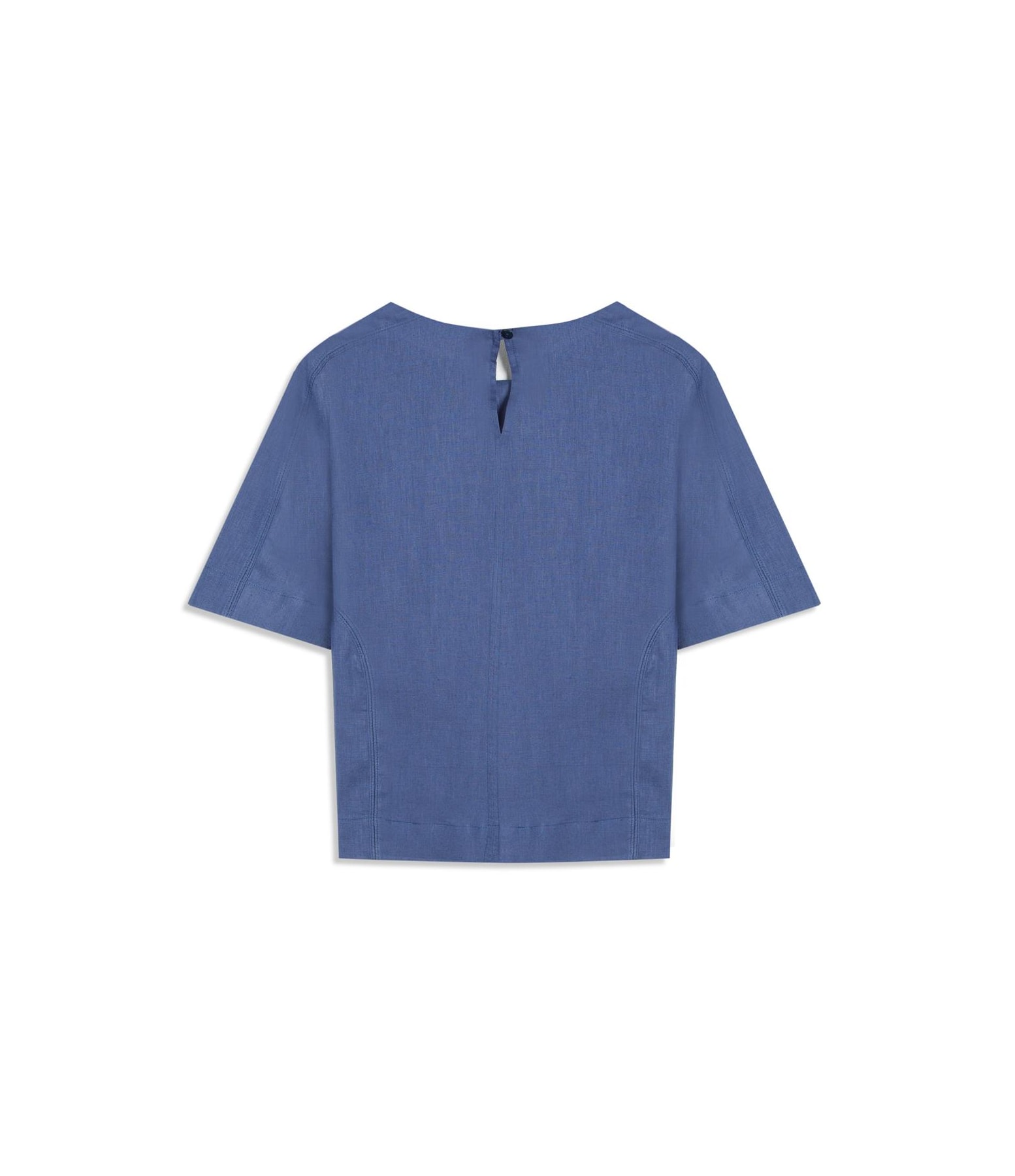 Blusa Linho  Millie Azul Jeans