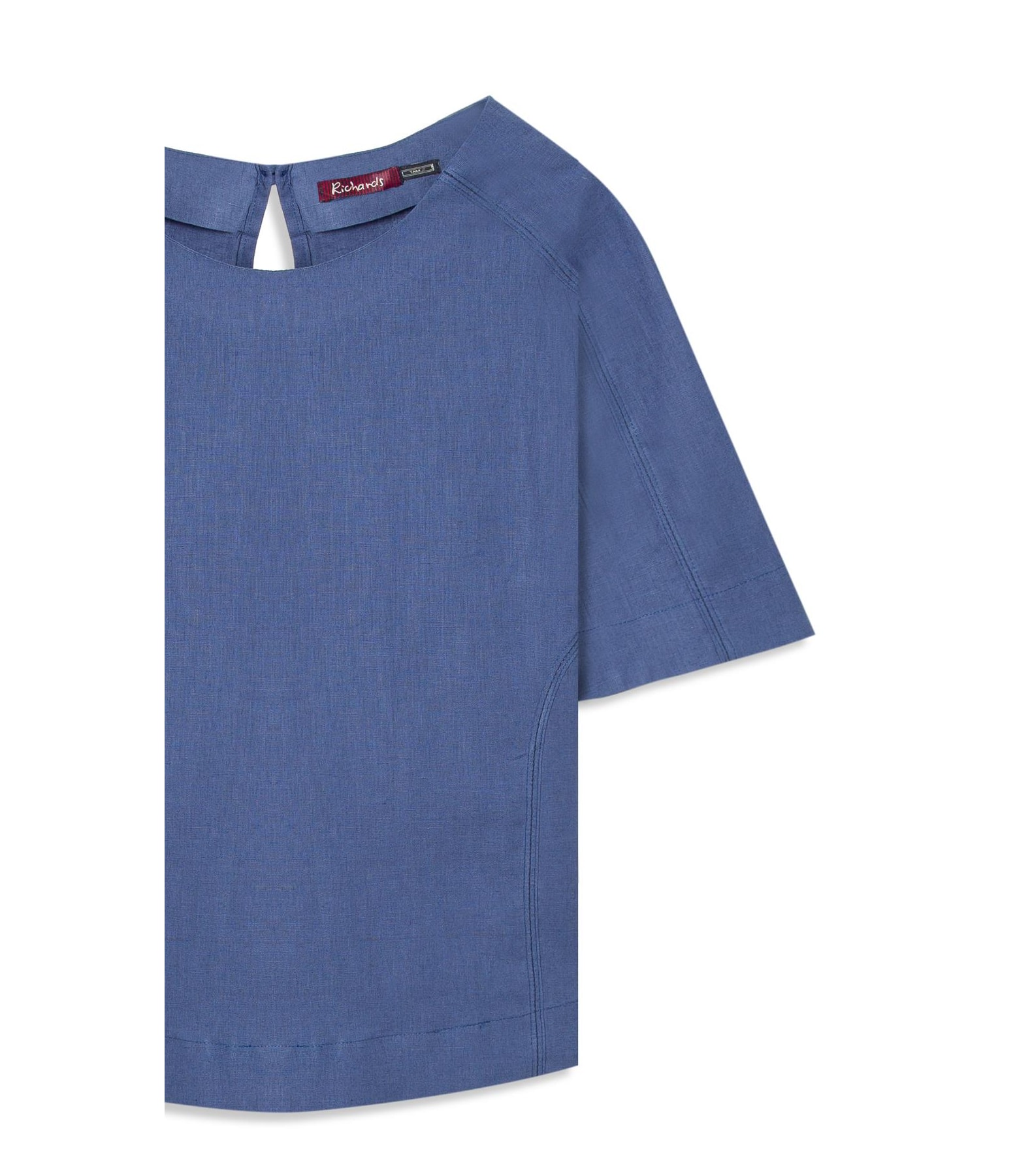 Blusa Linho  Millie Azul Jeans