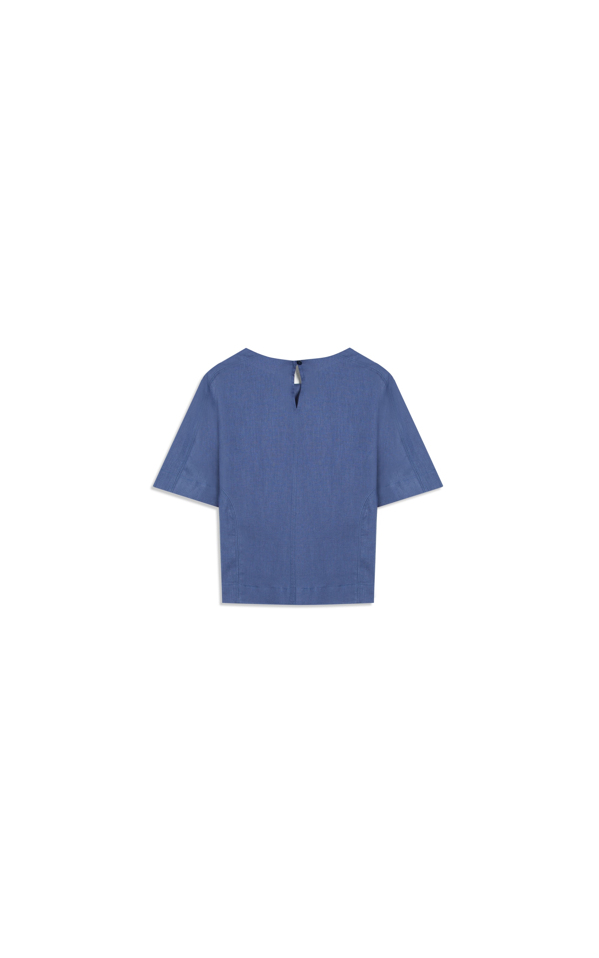 Blusa Linho  Millie Azul Jeans