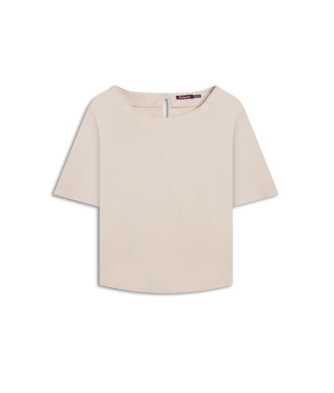 Blusa Linho  Millie Bege