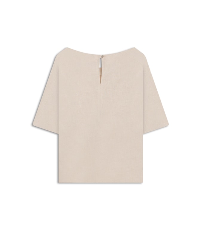 Blusa Linho  Millie Bege
