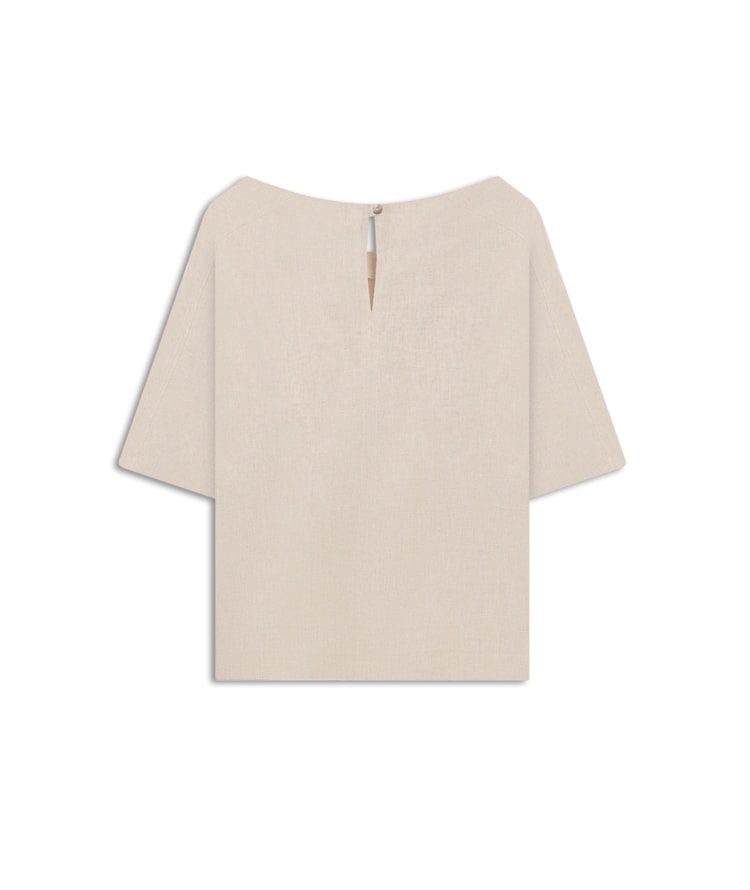 Blusa Linho  Millie Bege