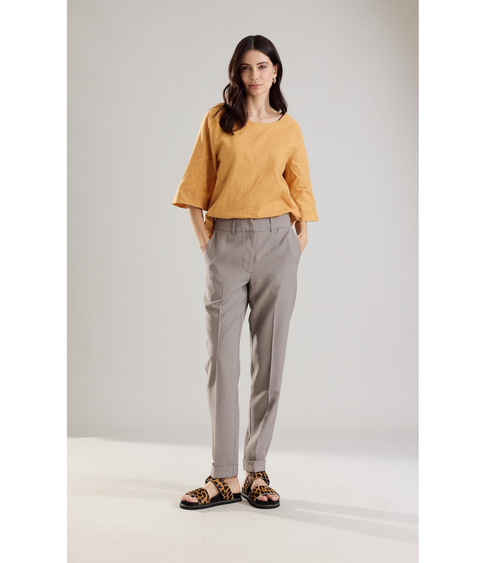 Blusa Linho  Millie Mostarda