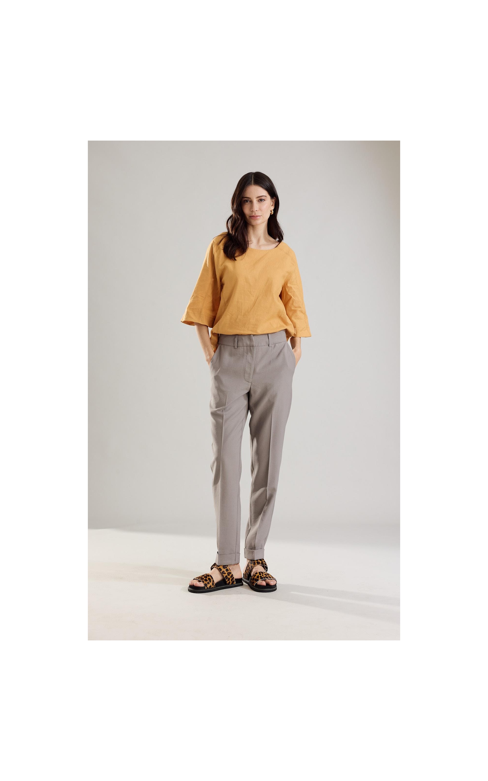 Blusa Linho  Millie Mostarda