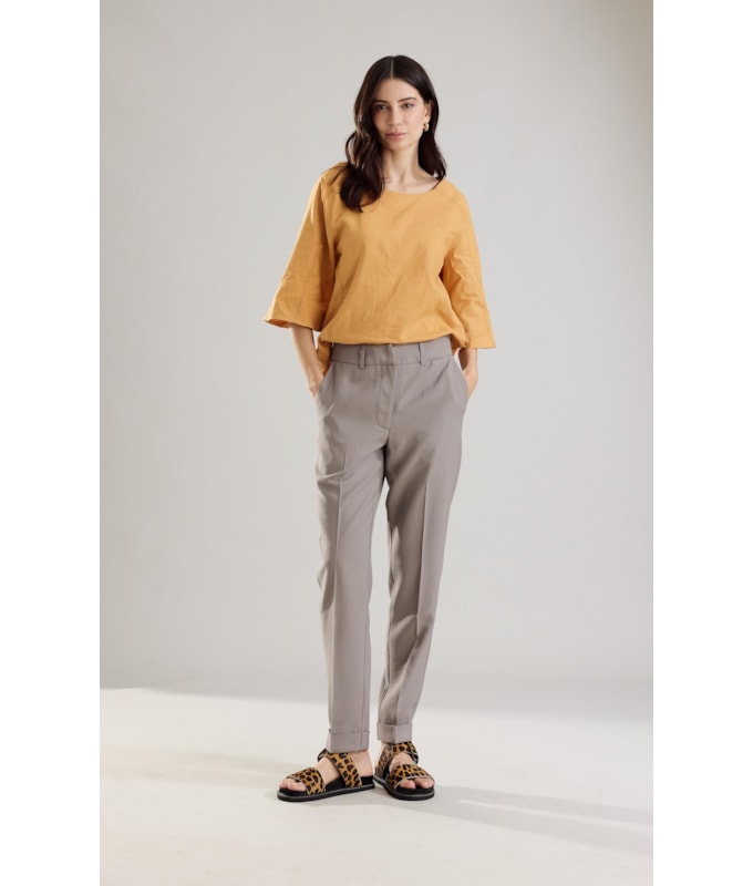 Blusa Linho  Millie Mostarda