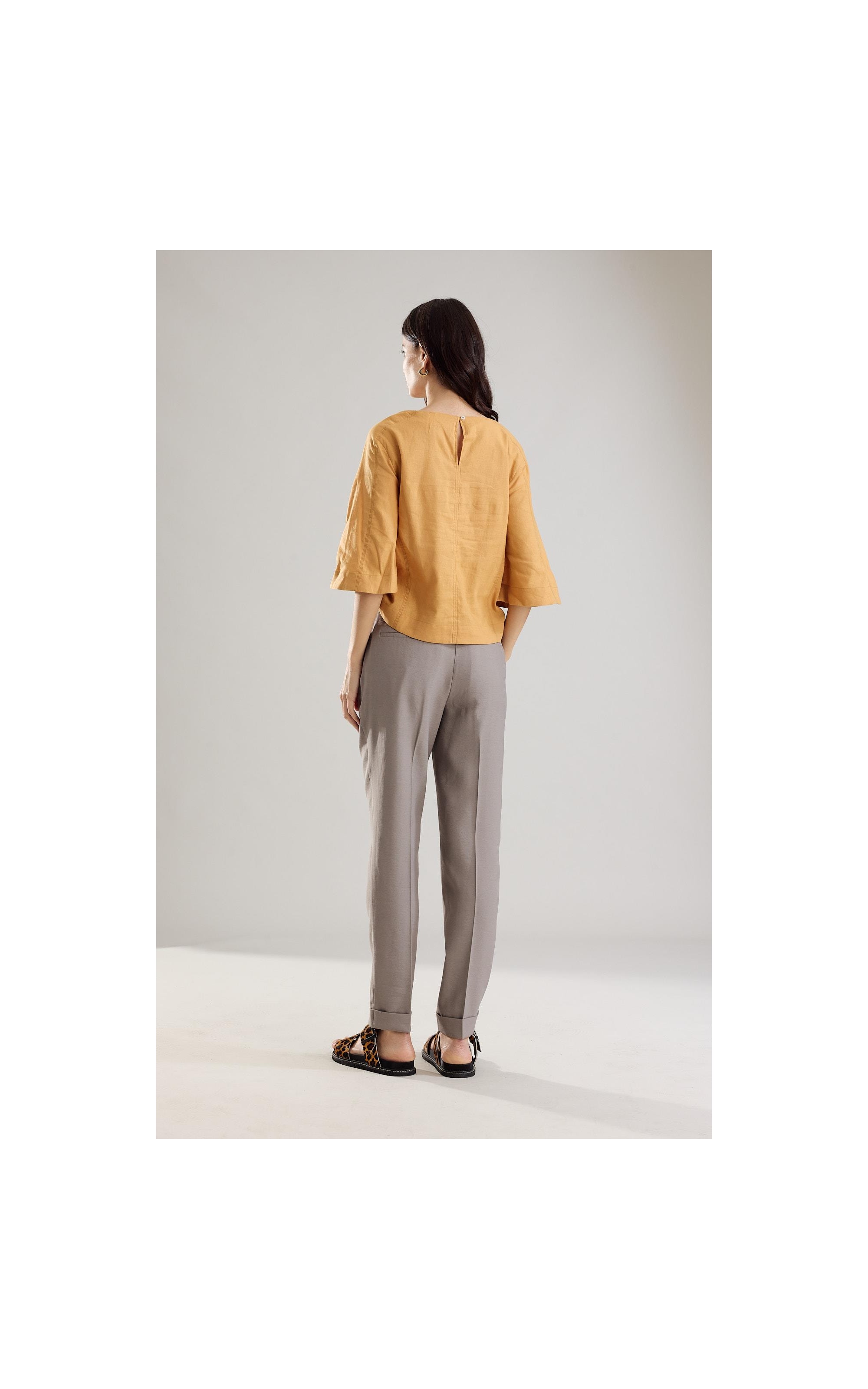 Blusa Linho  Millie Mostarda